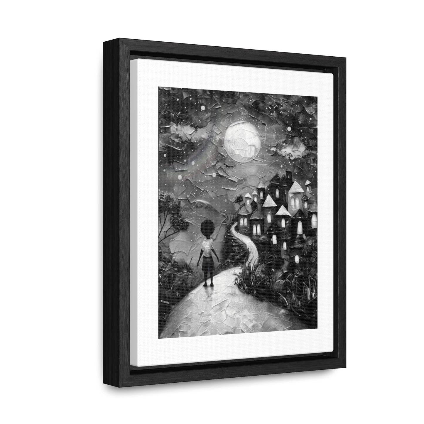 Path to Abundance II - Framed Canvas b&w Wall Art