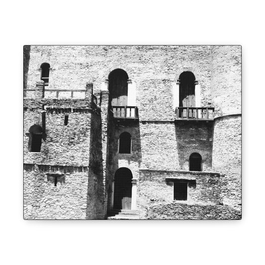 Whispers in Stone - Canvas Photography b&w