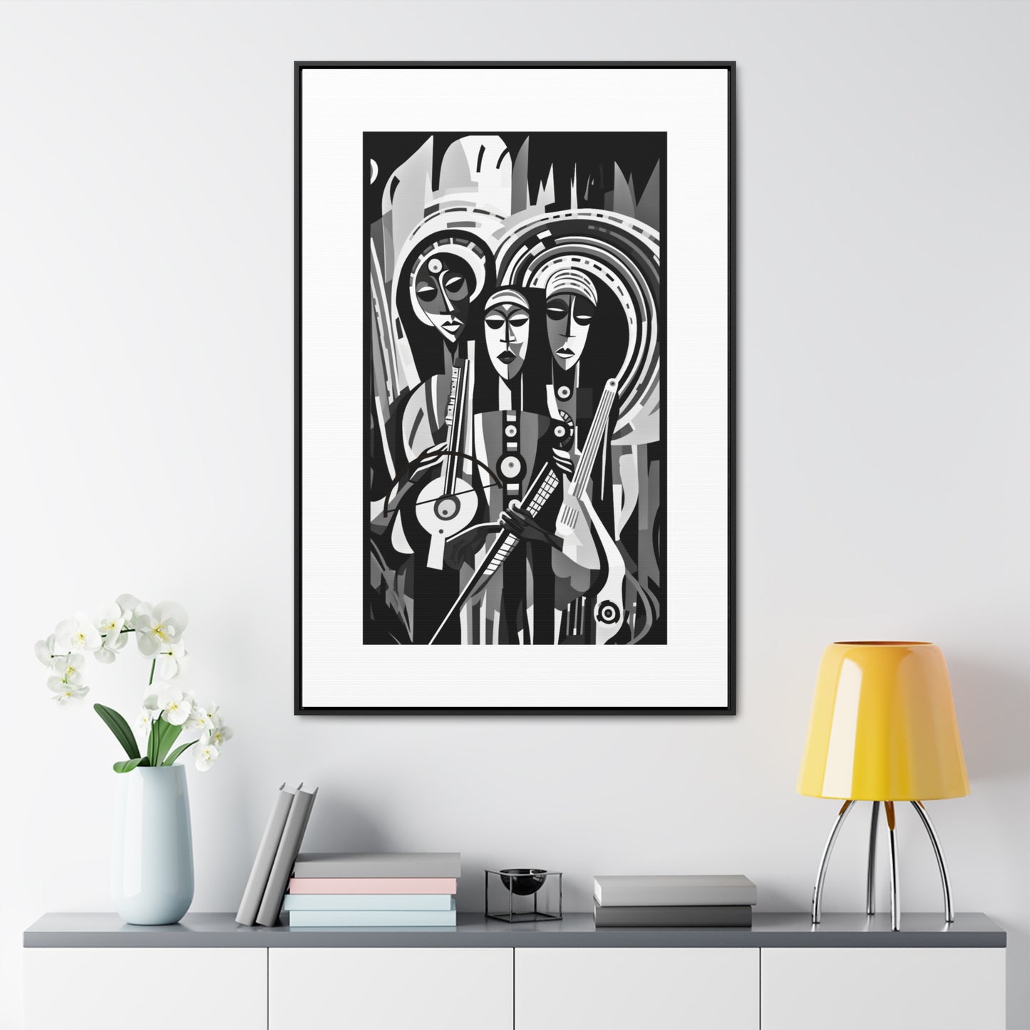 The Masinko Maestro - Framed Canvas b&w Wall Art