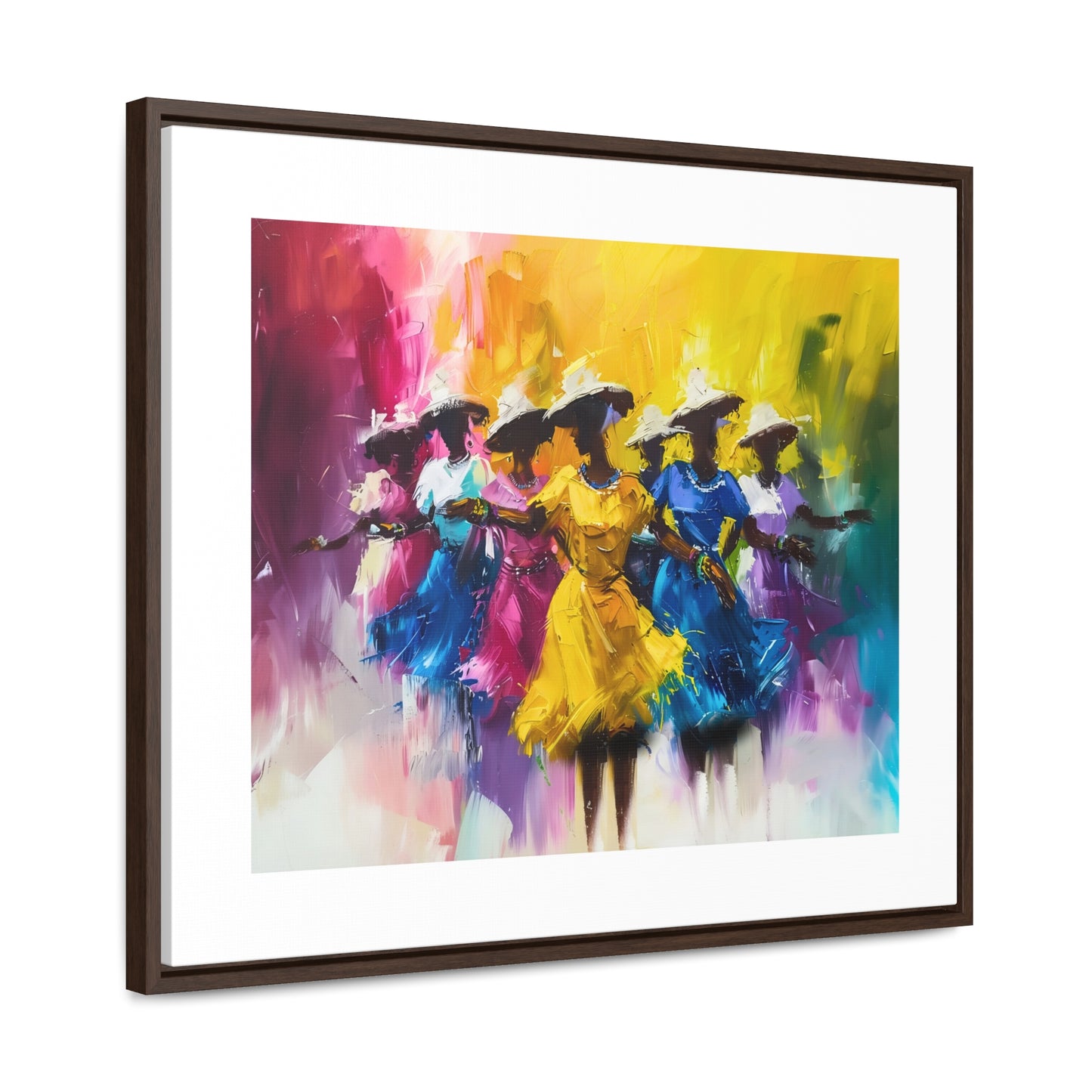 Rhythms of Joy - Framed Canvas Wall Art
