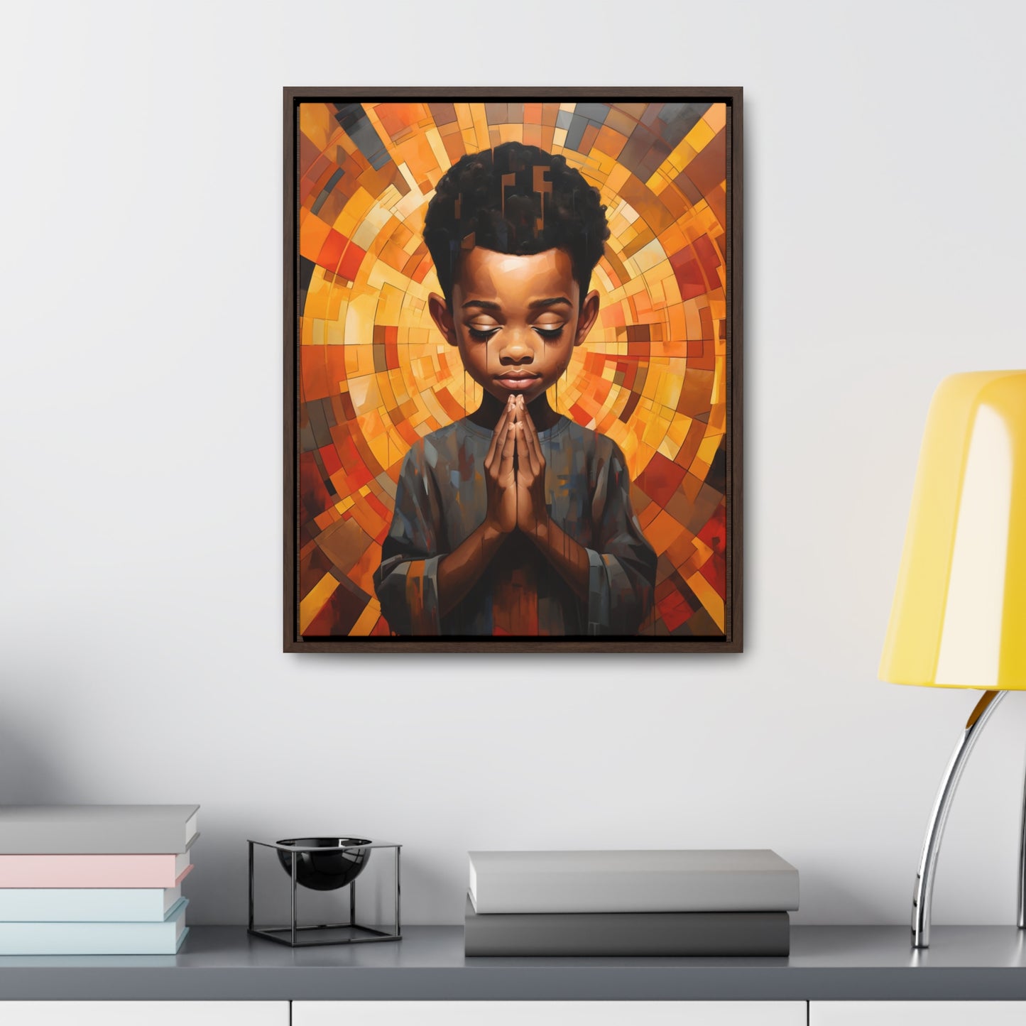 Radiance of Grace - Framed Canvas Wall Art