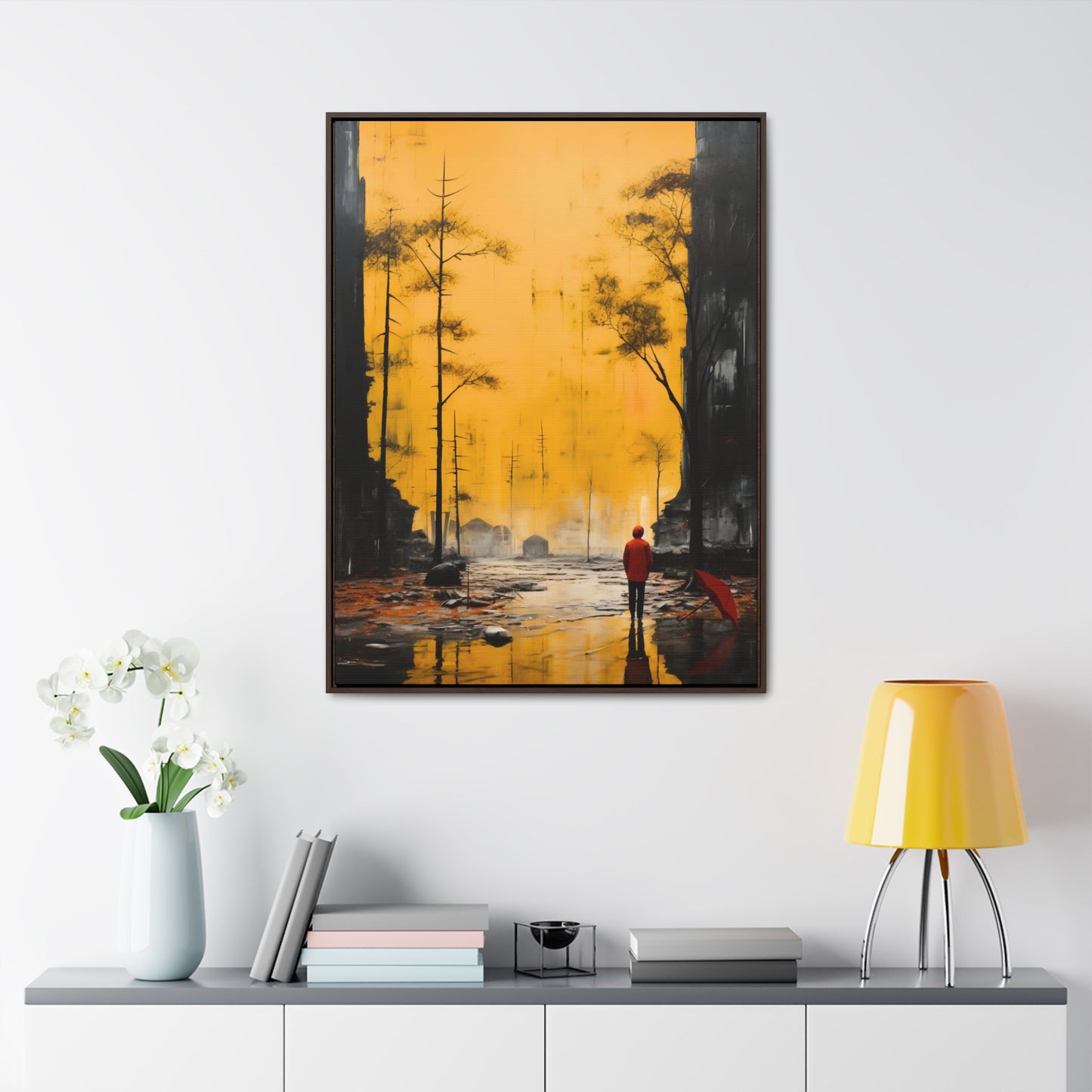 Unveiling the Sky - Framed Canvas Wall Art