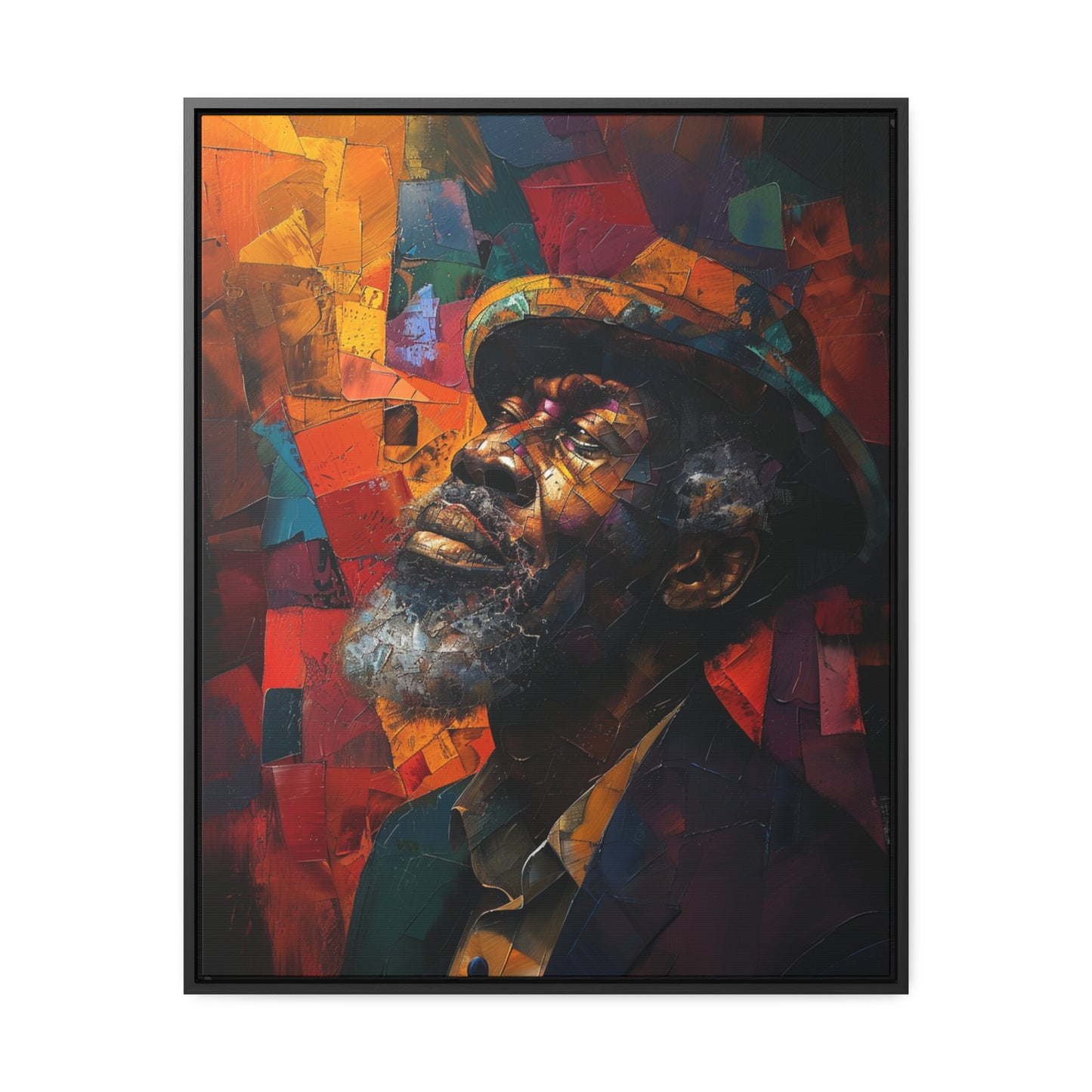 Gratitude's Whisper ተመስገን አምላኬ - Framed Canvas Wall Art