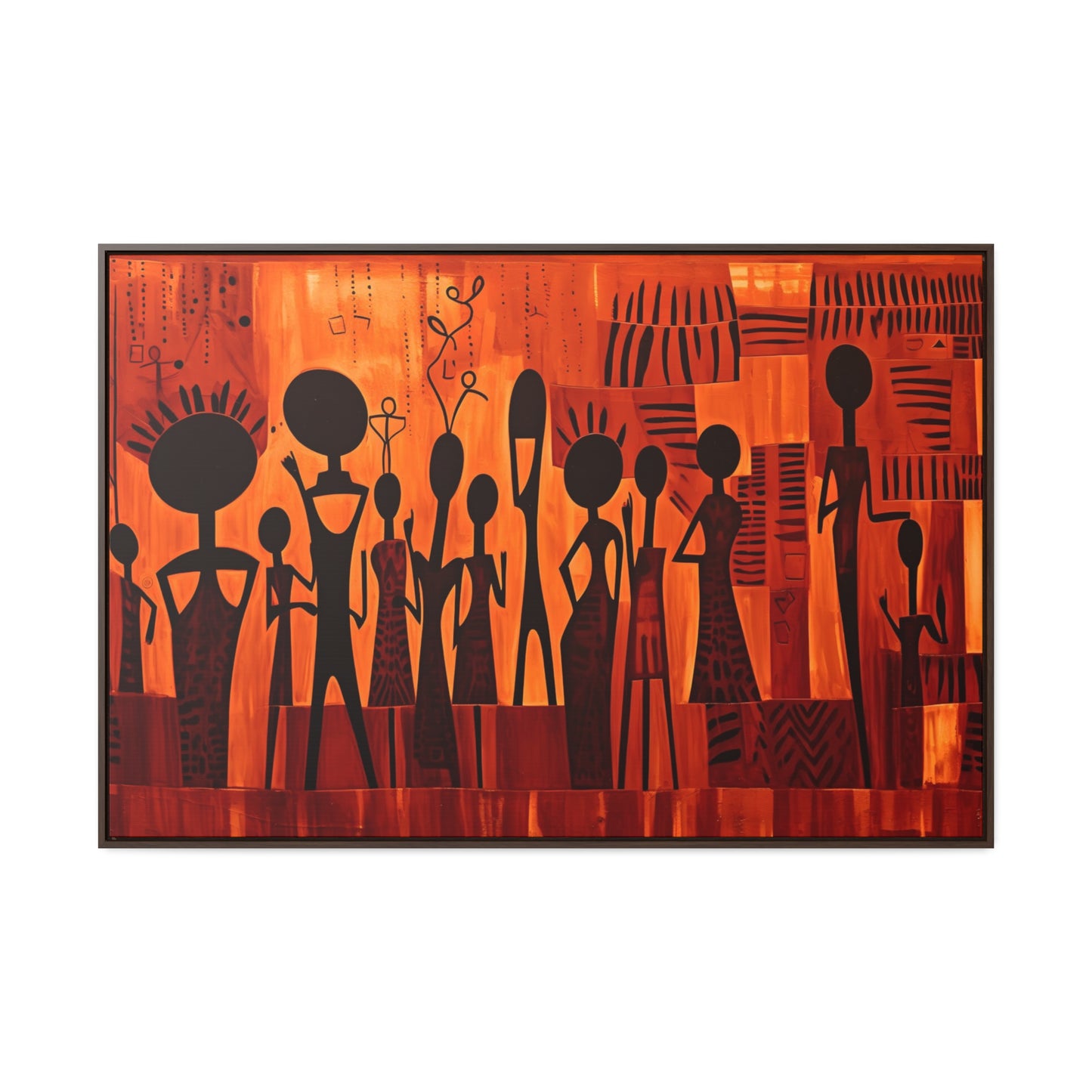 Harmony Unveiled - Framed Canvas Wall Art