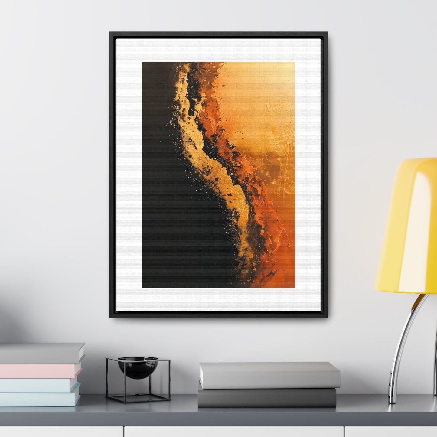 Yin Yang Shore - Framed Canvas Wall Art