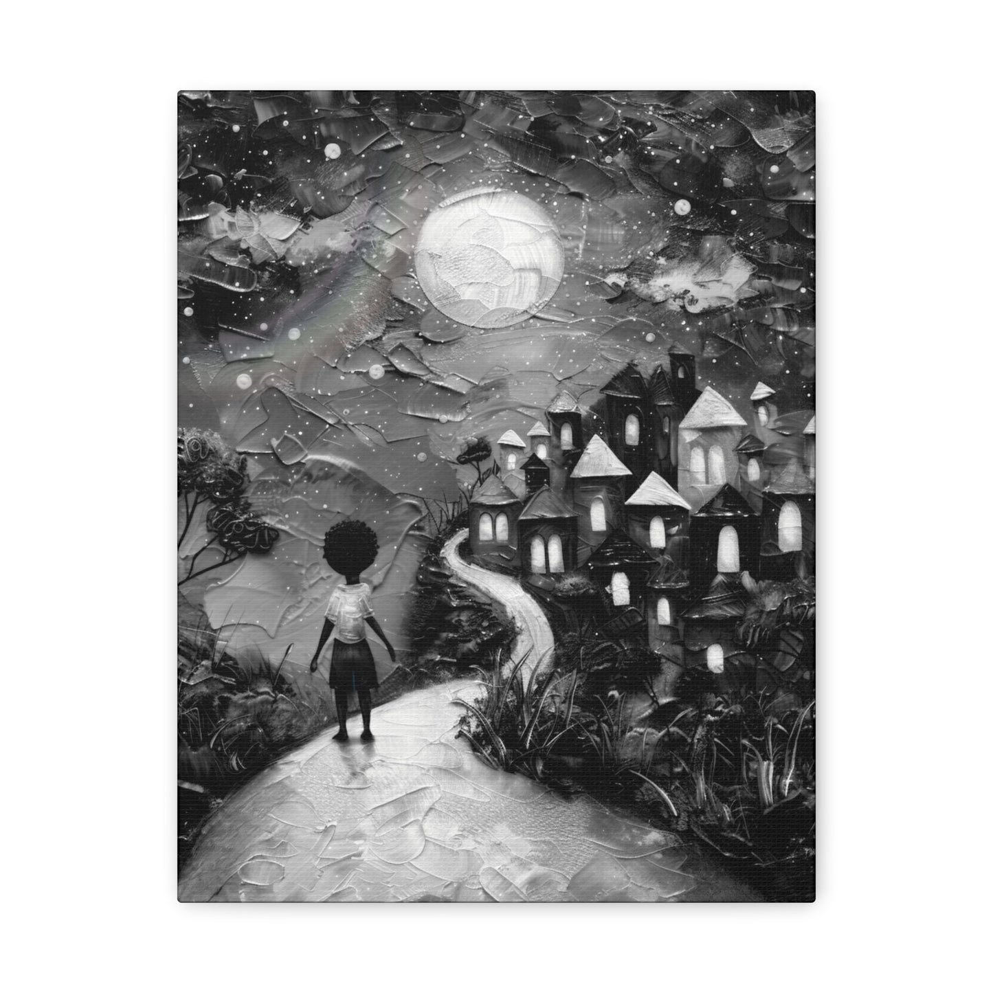 Path to Abundance II - Canvas b&w Wall Art