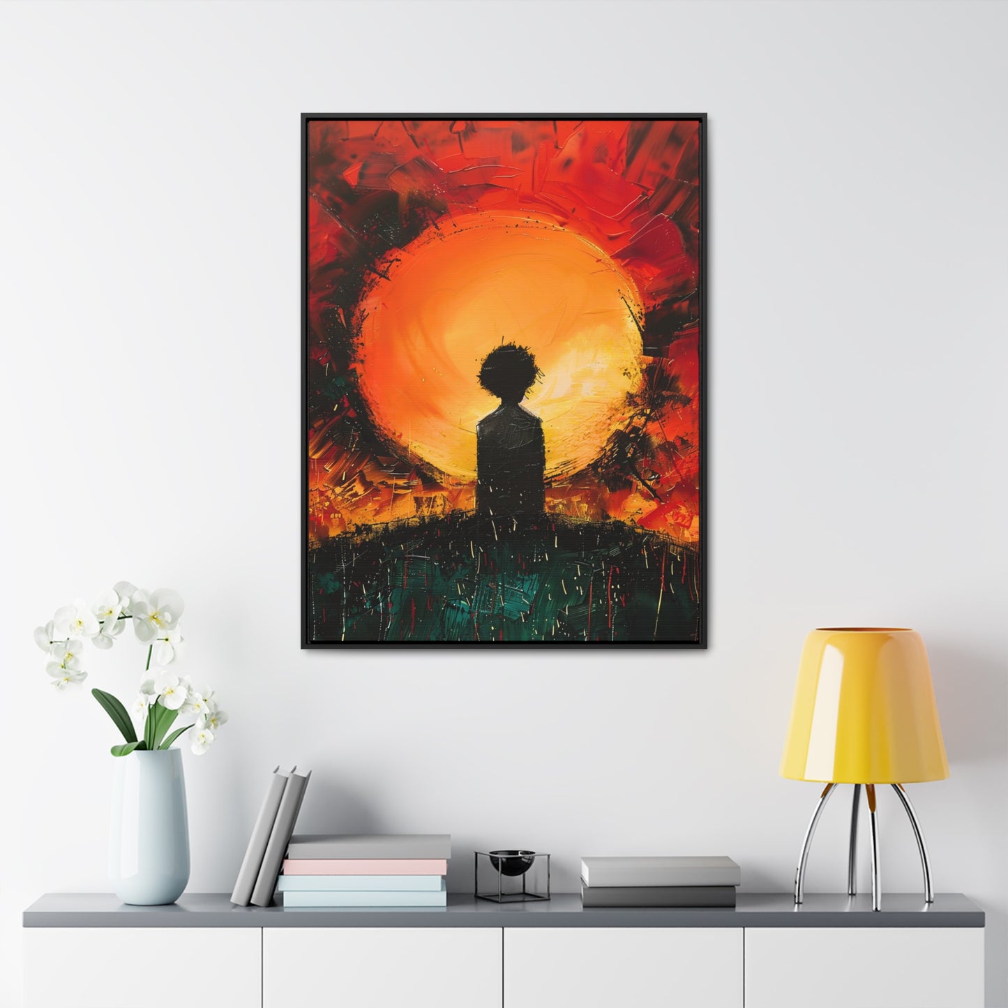 A Dawn of Promise - Framed Canvas Wall Art