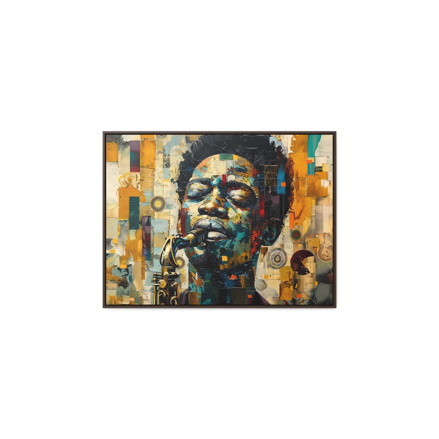 Soul of the Sax - Framed Canvas Wall Art
