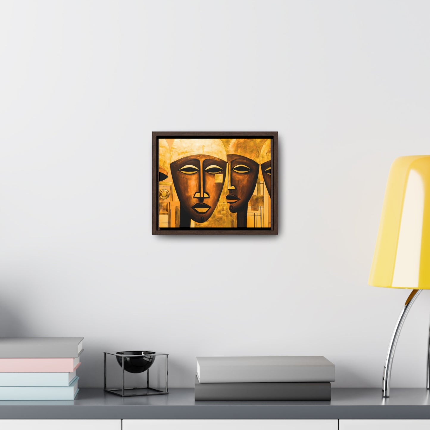 Ancestral Legacy on Ethnic Guise II - Framed Canvas Wall Art