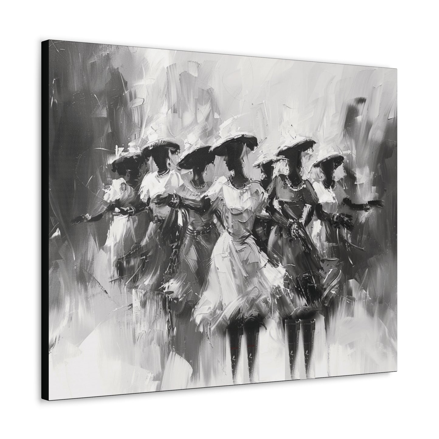 Rhythms of Joy - Canvas b&w Wall Art