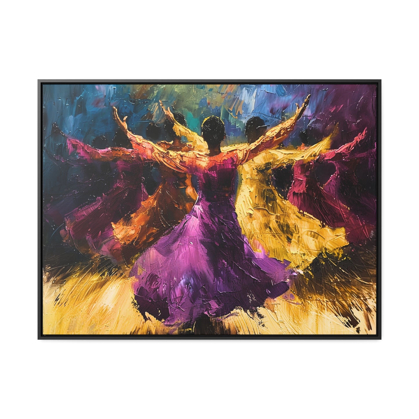 Hearts Wide and Lifted - Framed Canvas Wall Art