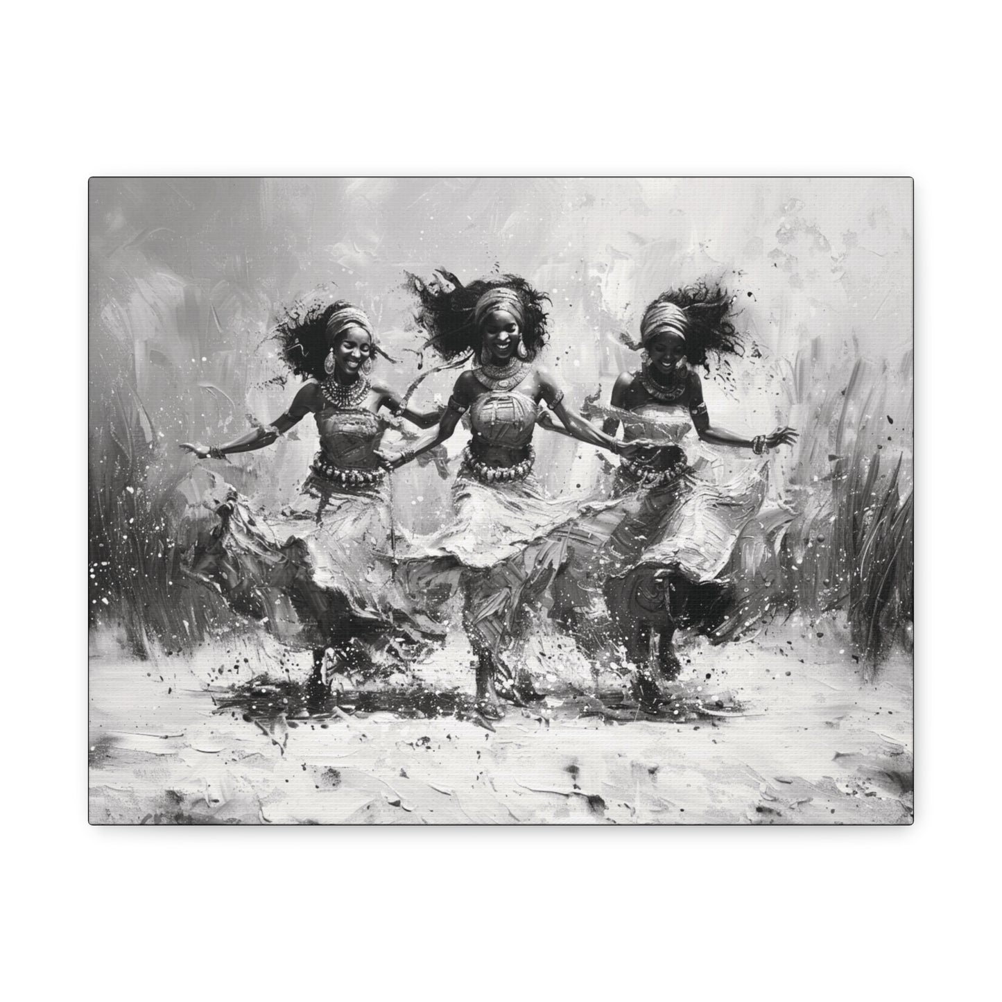 Windswept Rhythm - Canvas b&w Wall Art