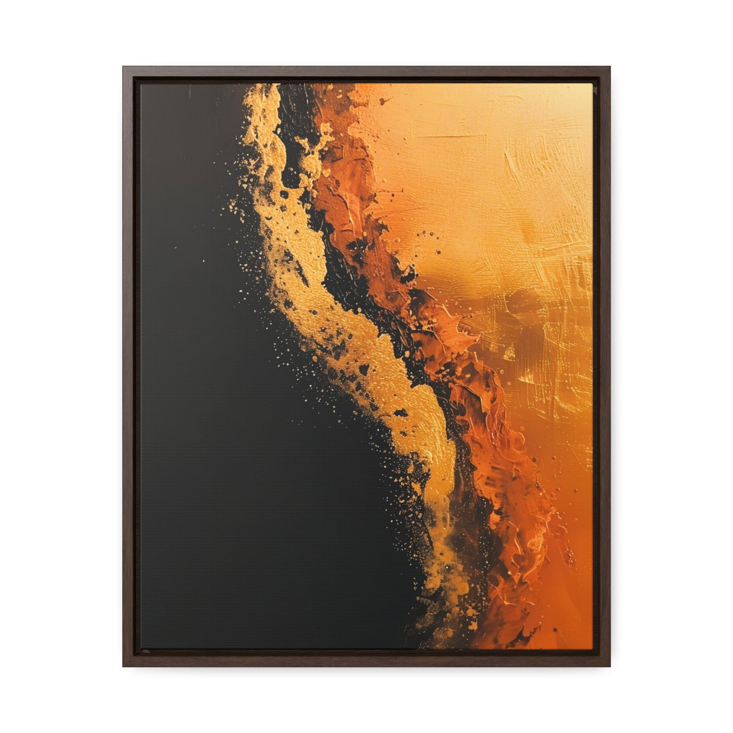 Yin Yang Shore - Framed Canvas Wall Art