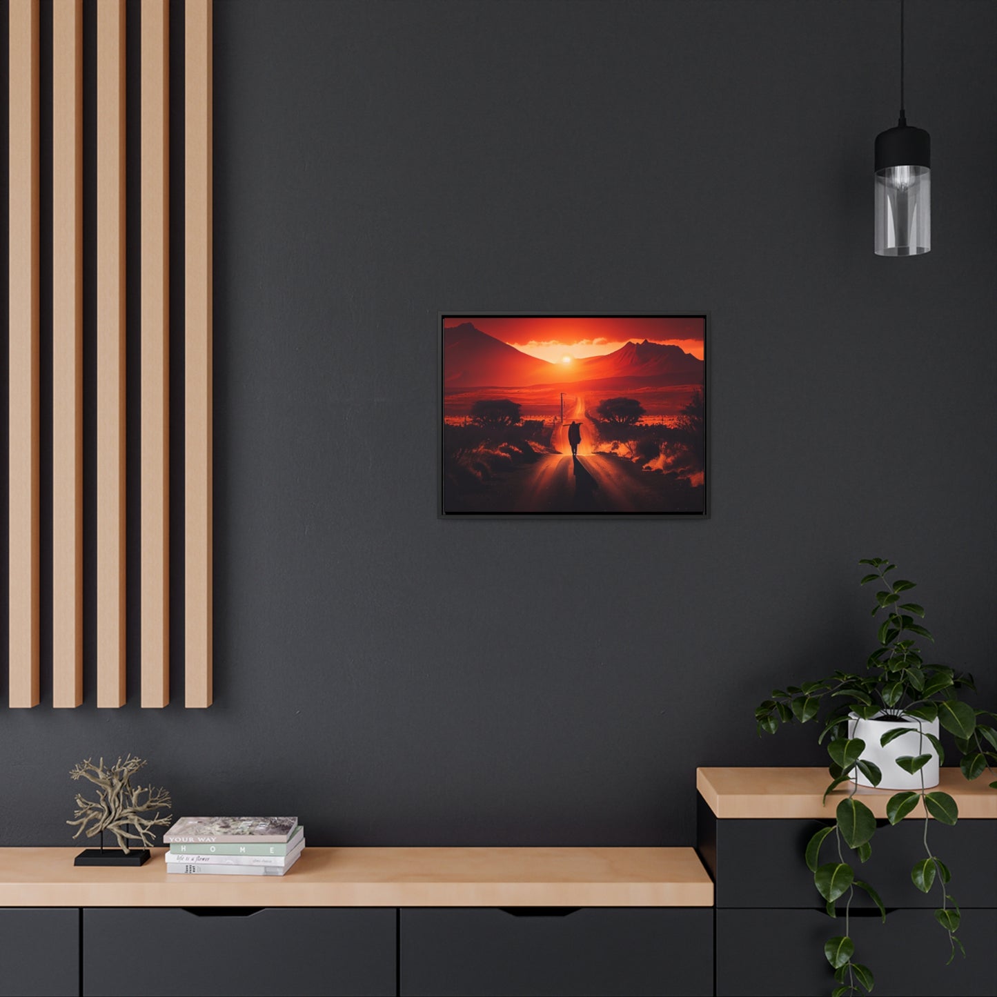 "Not without purpose" - Framed Canvas Wall Art