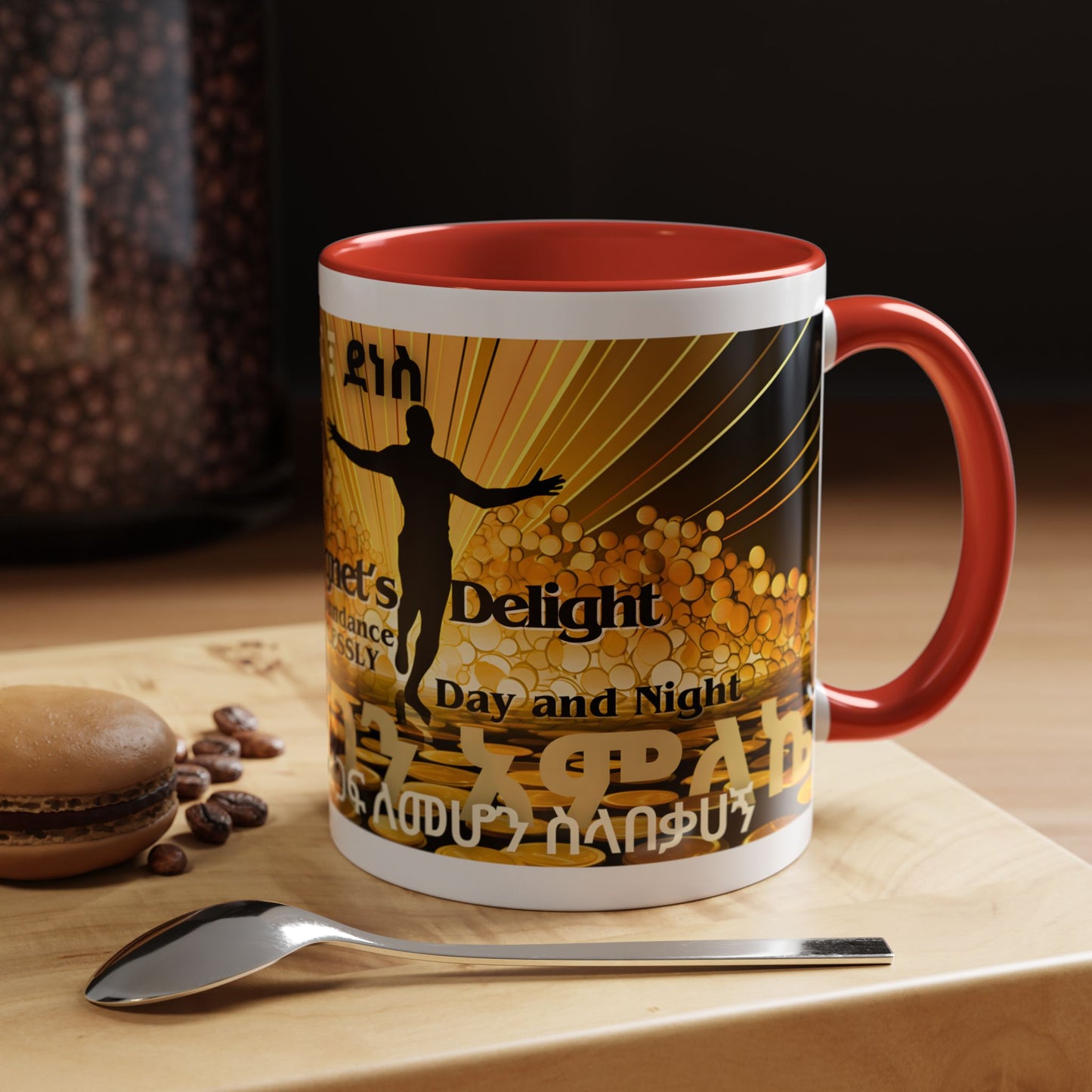 The Abundant Man Ceramic Mug, two tone