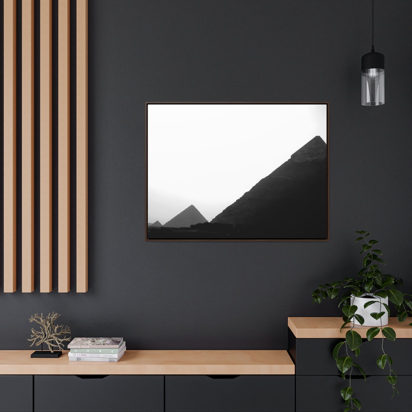 Timeless Echoes - Framed Canvas Photography b&w