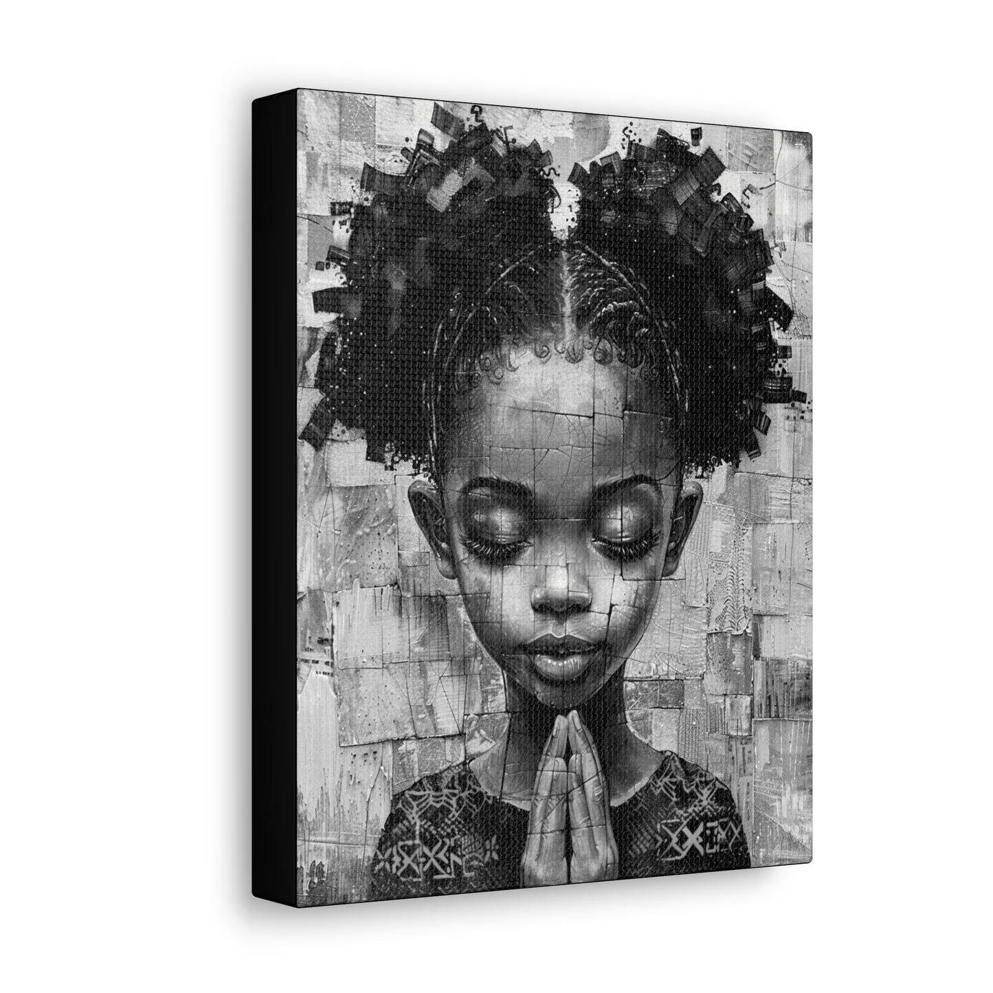 Whispers of Hope - Canvas b&w Wall Art