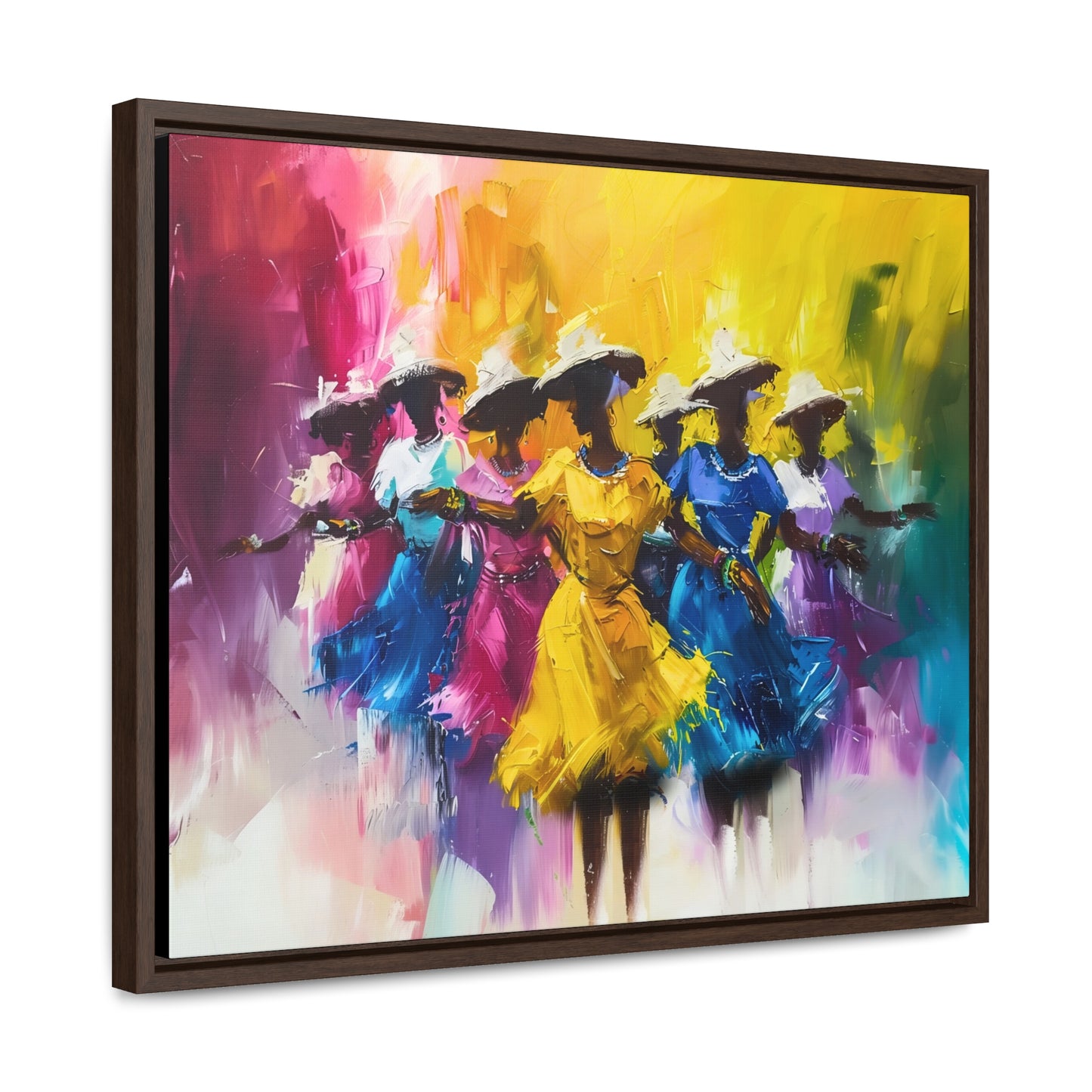 Rhythms of Joy - Framed Canvas Wall Art