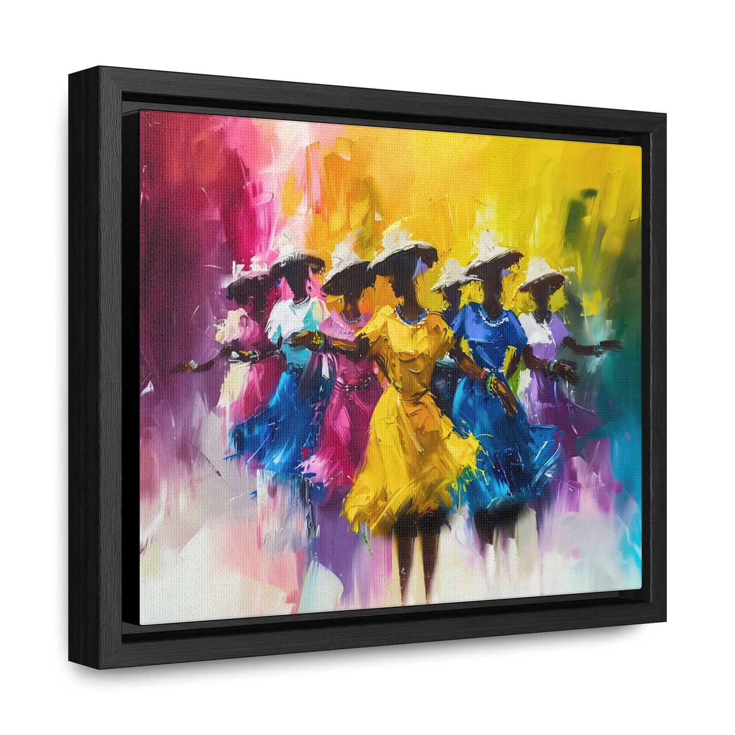 Rhythms of Joy - Framed Canvas Wall Art