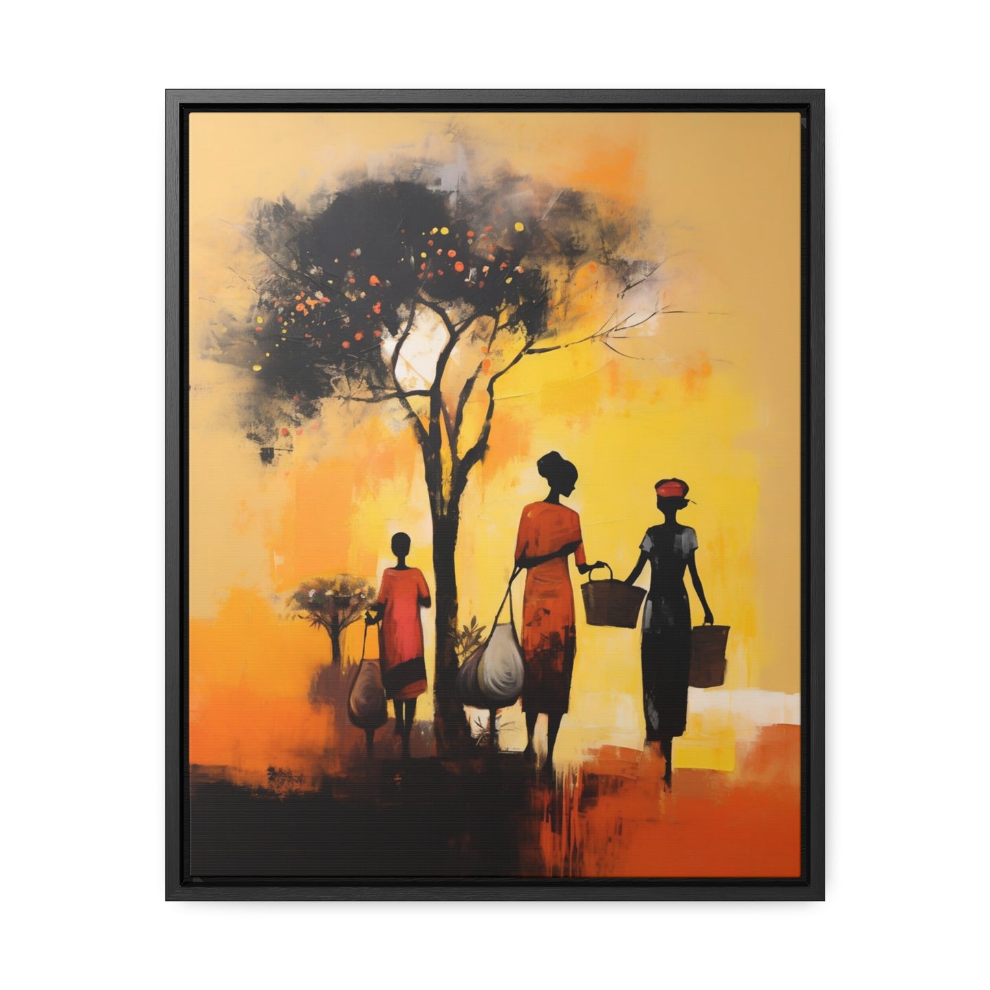 Baskets of Bond and Grace - Framed Canvas Wall Art