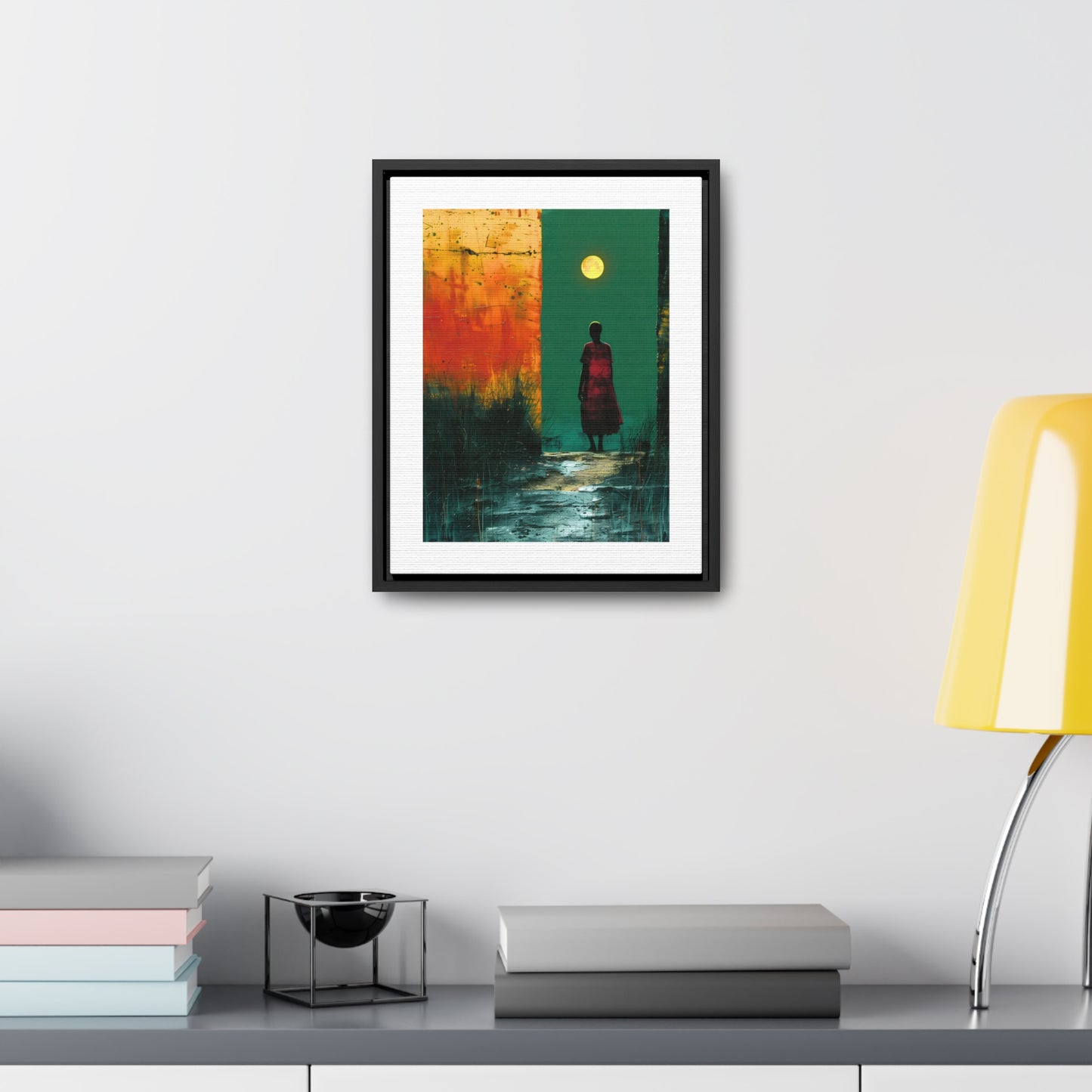 Turned the Corner - Framed Canvas Wall Art