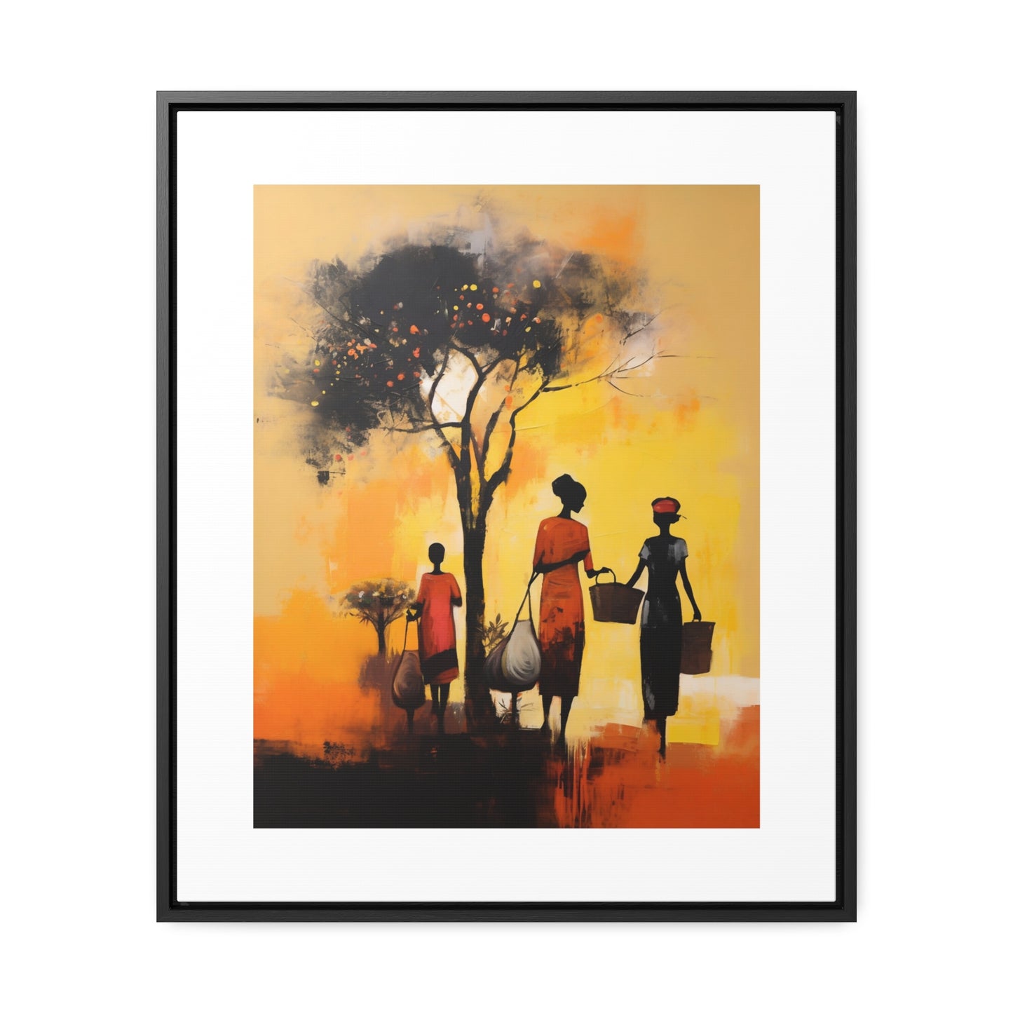 Baskets of Bond and Grace - Framed Canvas Wall Art