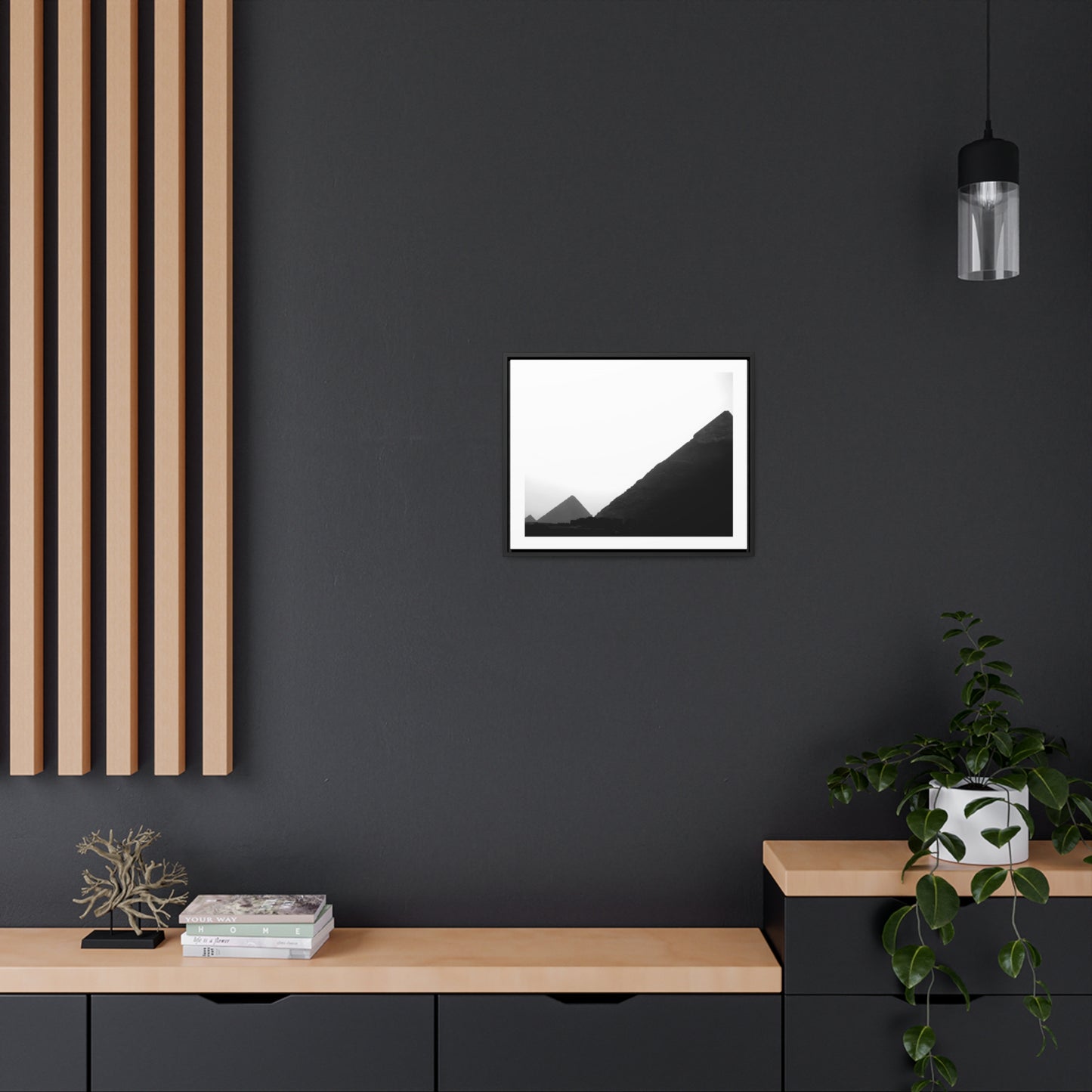 Timeless Echoes - Framed Canvas Photography b&w
