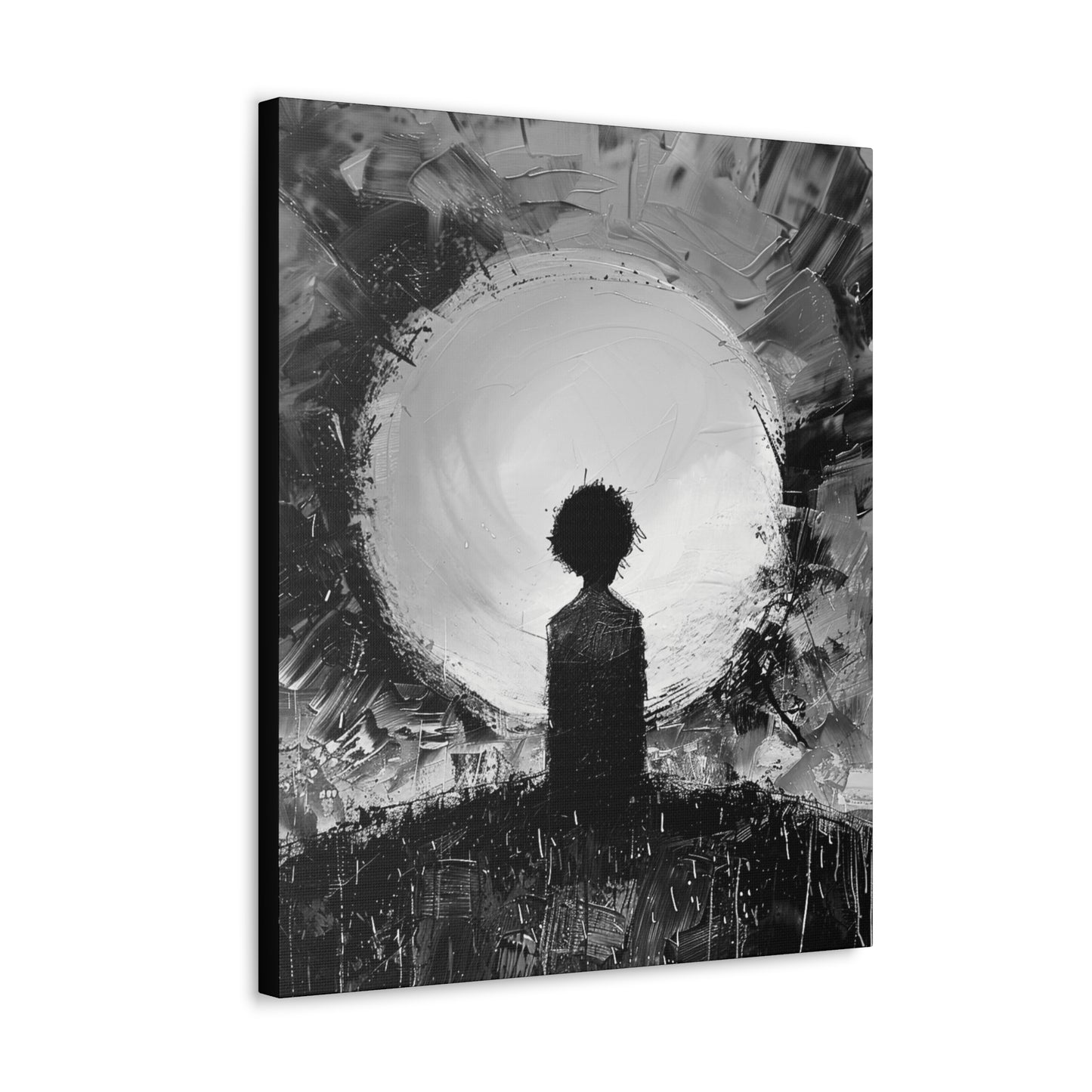 A Dawn of Promise - Canvas b&w Wall Art