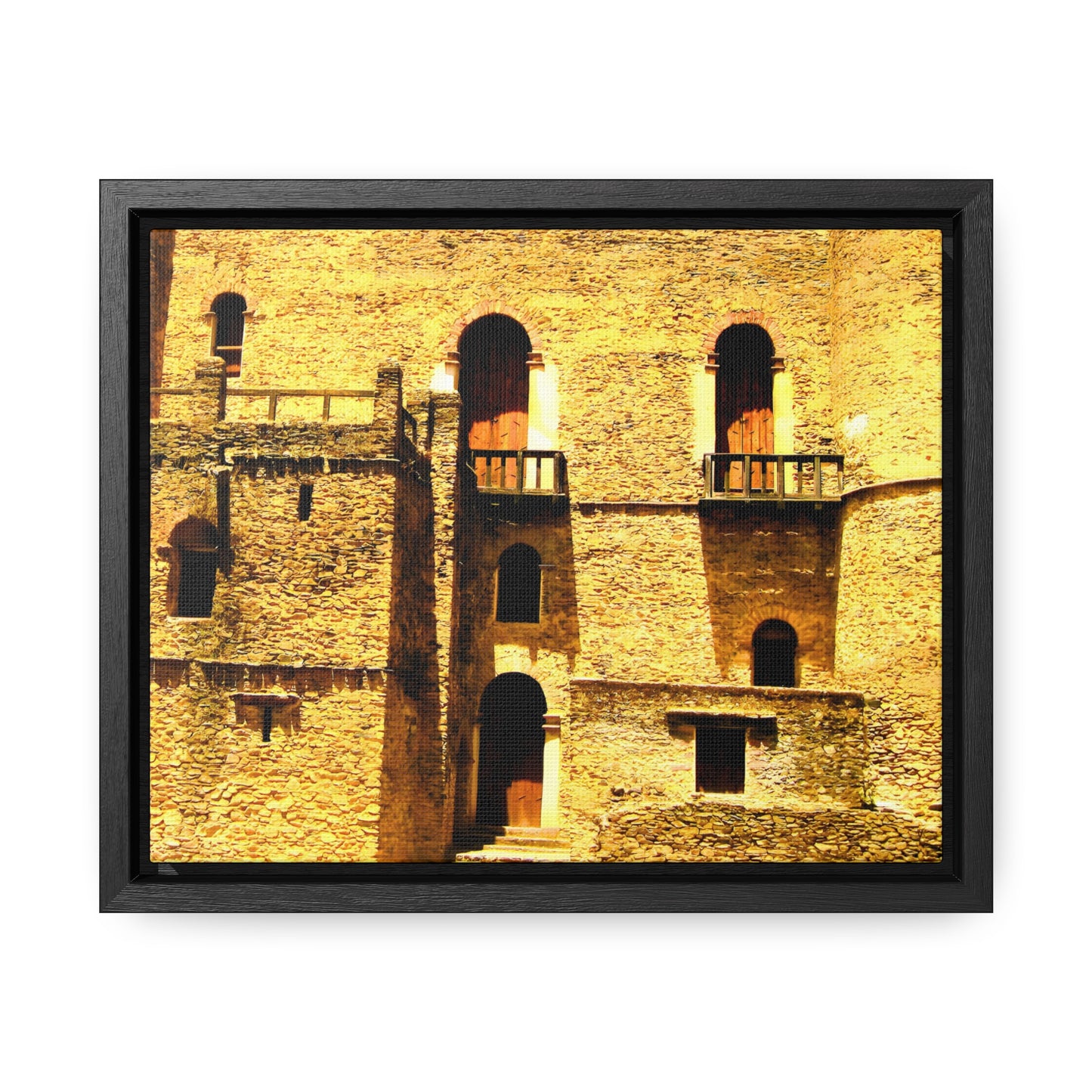 Whispers in Stone - Framed Canvas Photography