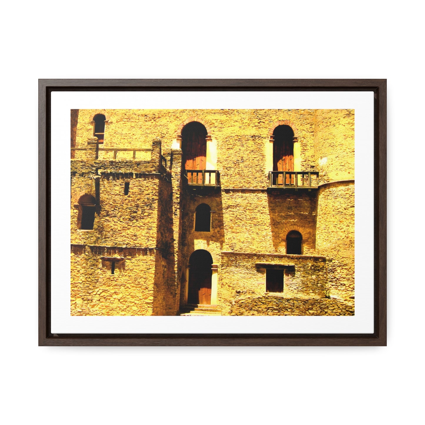 Whispers in Stone - Framed Canvas Photography