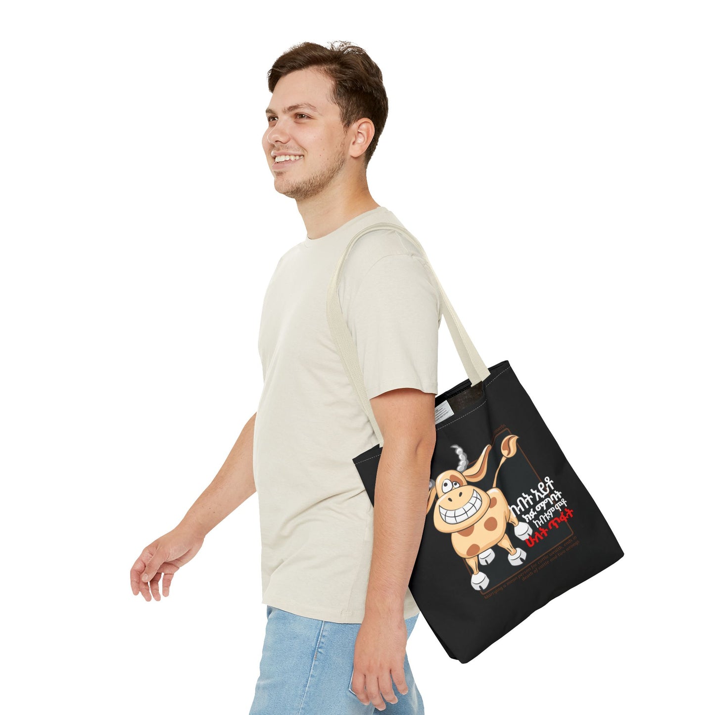 Naughty Proverbs Tote Bag Cows & Goats