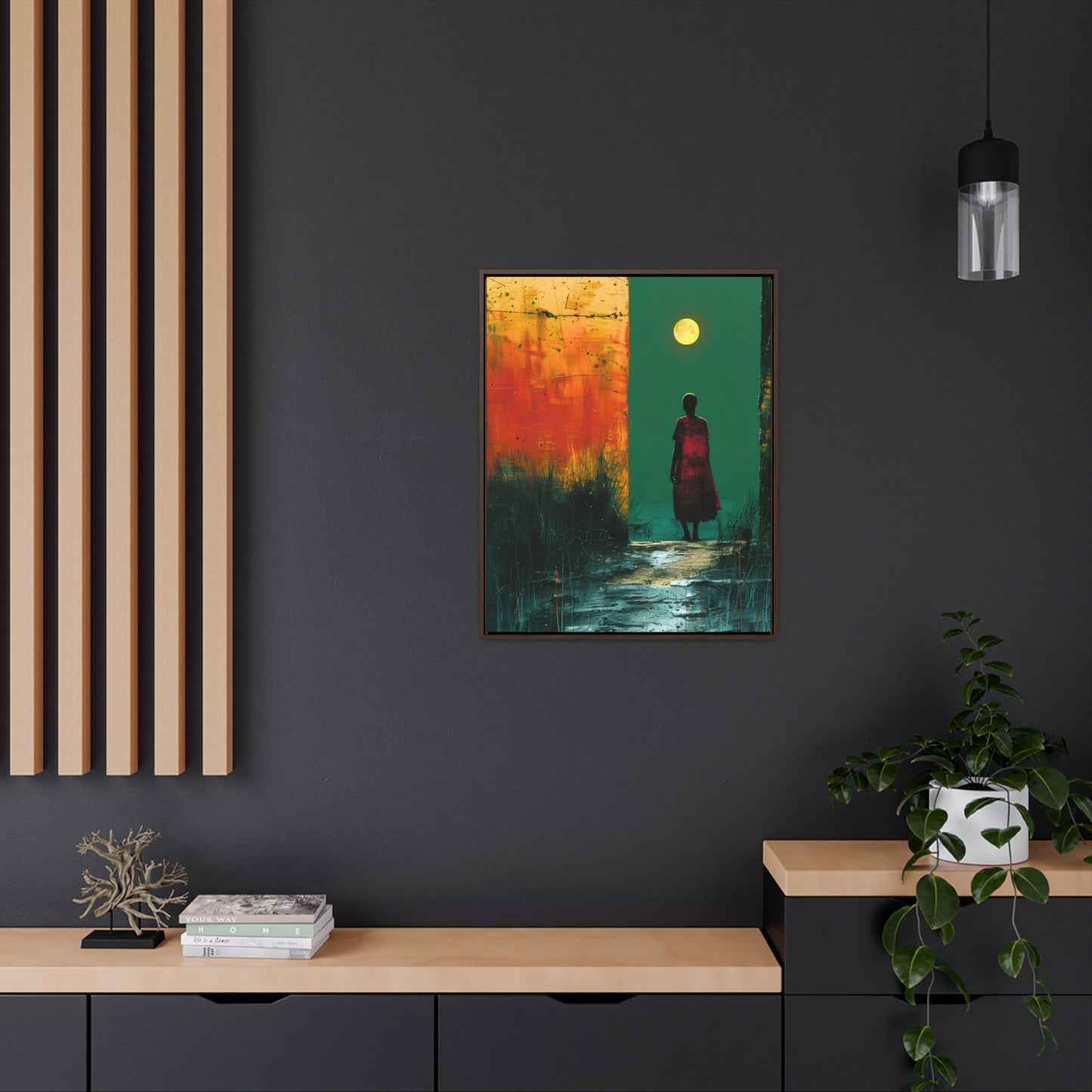 Turned the Corner - Framed Canvas Wall Art