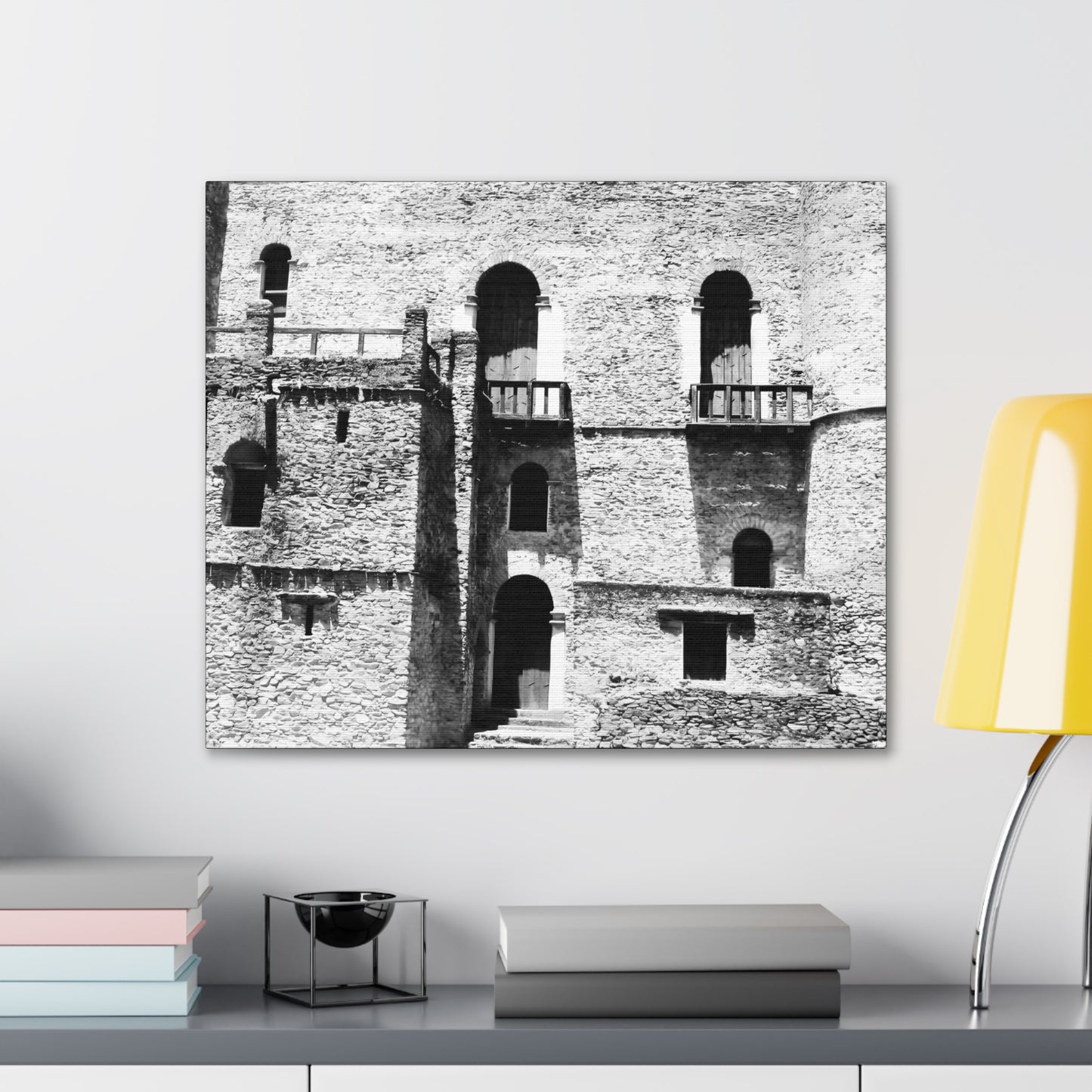 Whispers in Stone - Canvas Photography b&w