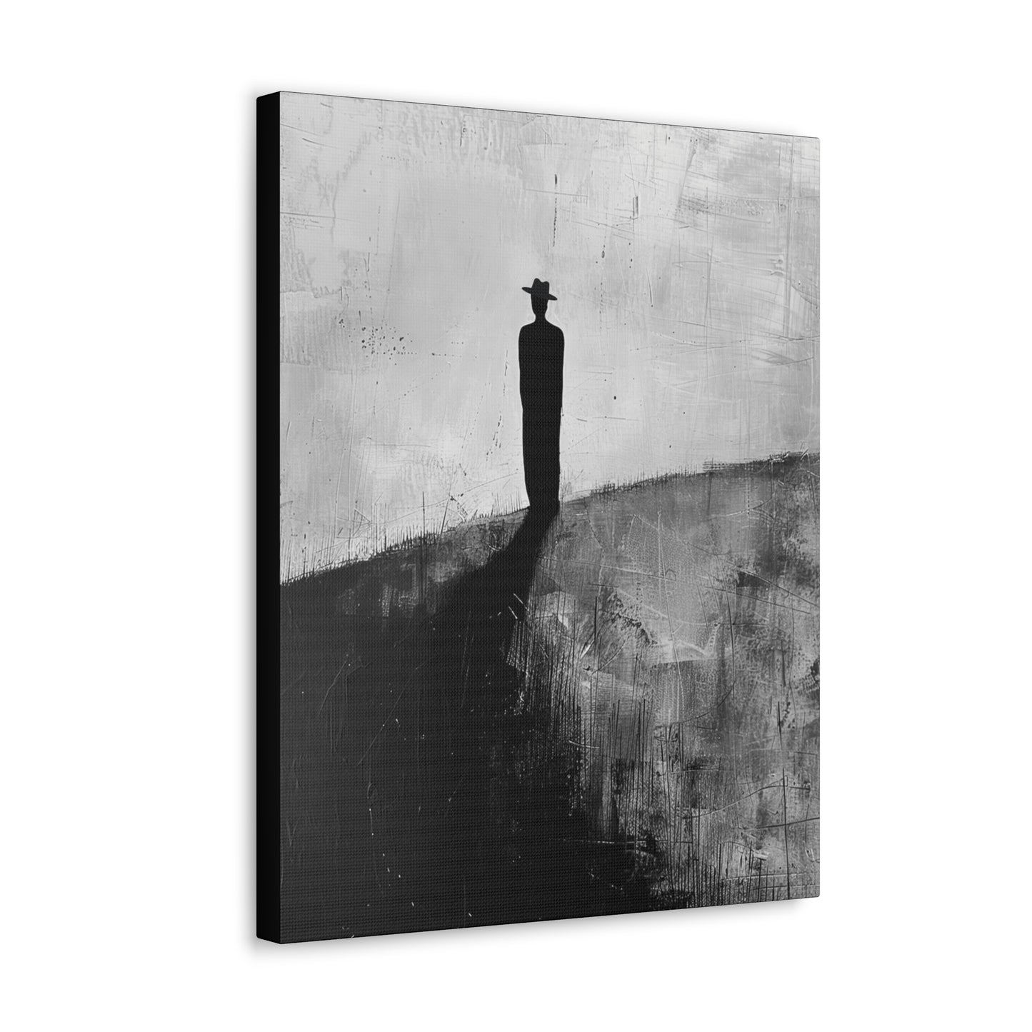 Alone, not Lonely - Canvas b&w Wall Art