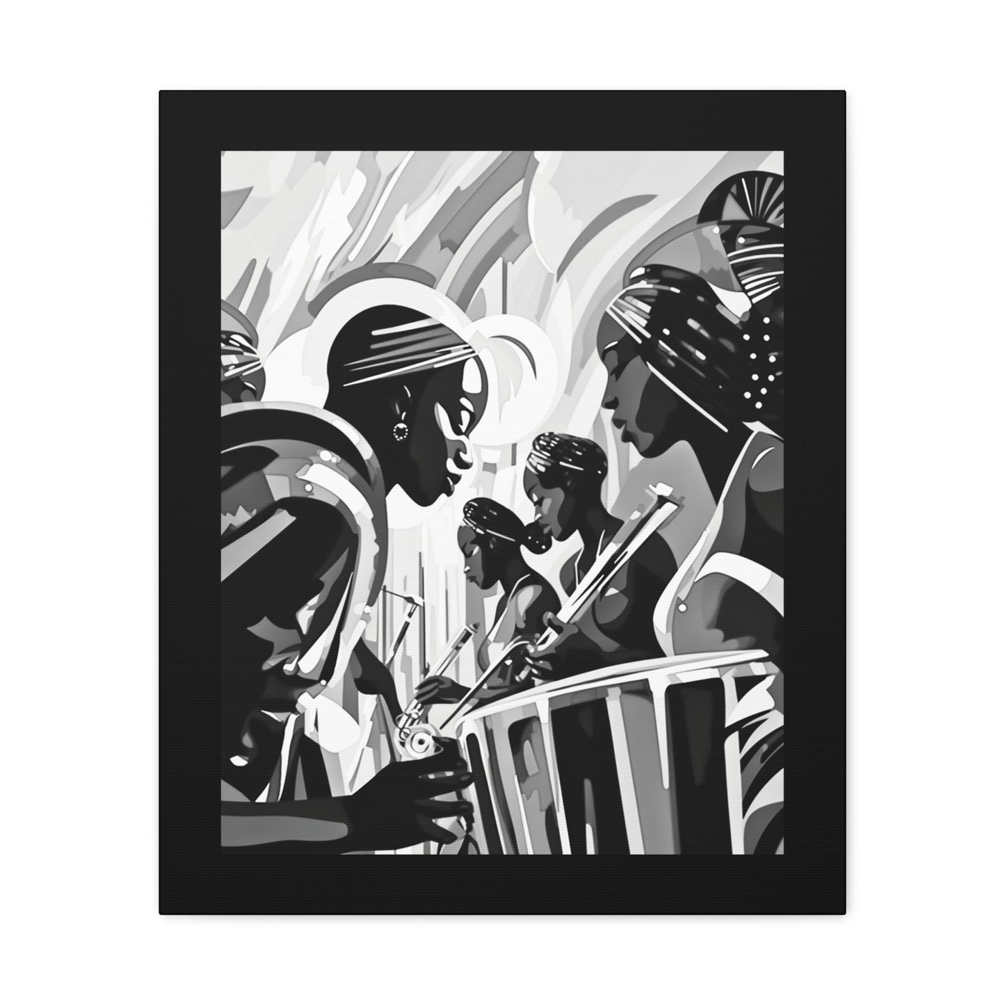 Street Pulse - Canvas b&w Wall Art