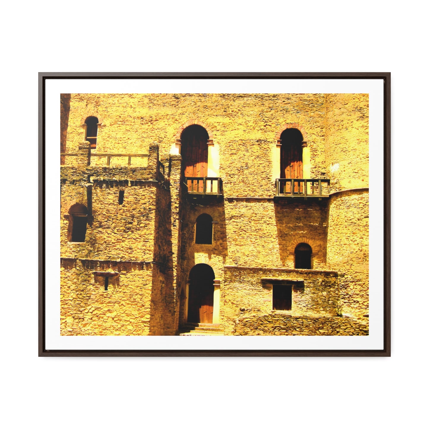 Whispers in Stone - Framed Canvas Photography