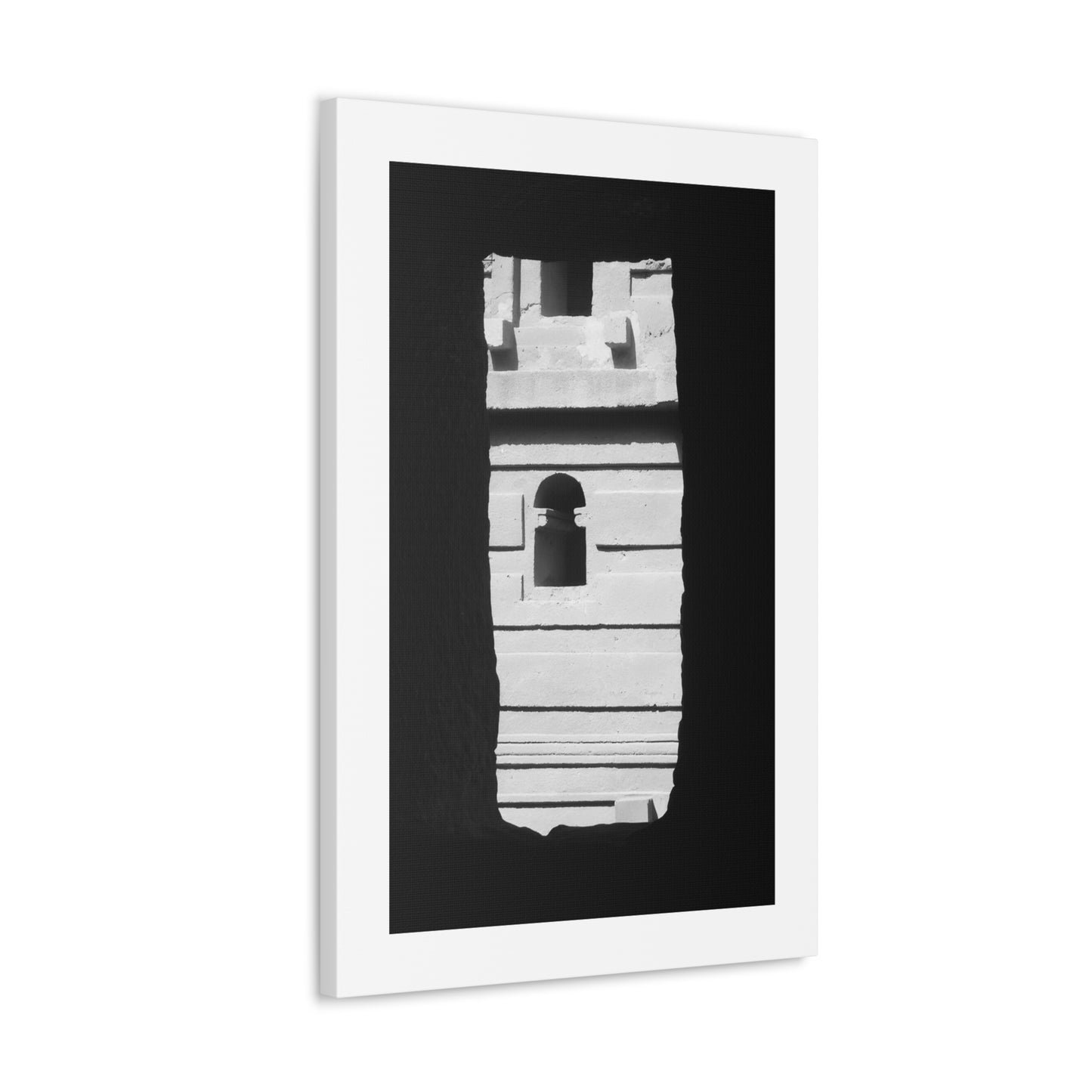 Sacred Portal - Canvas Photography b&w