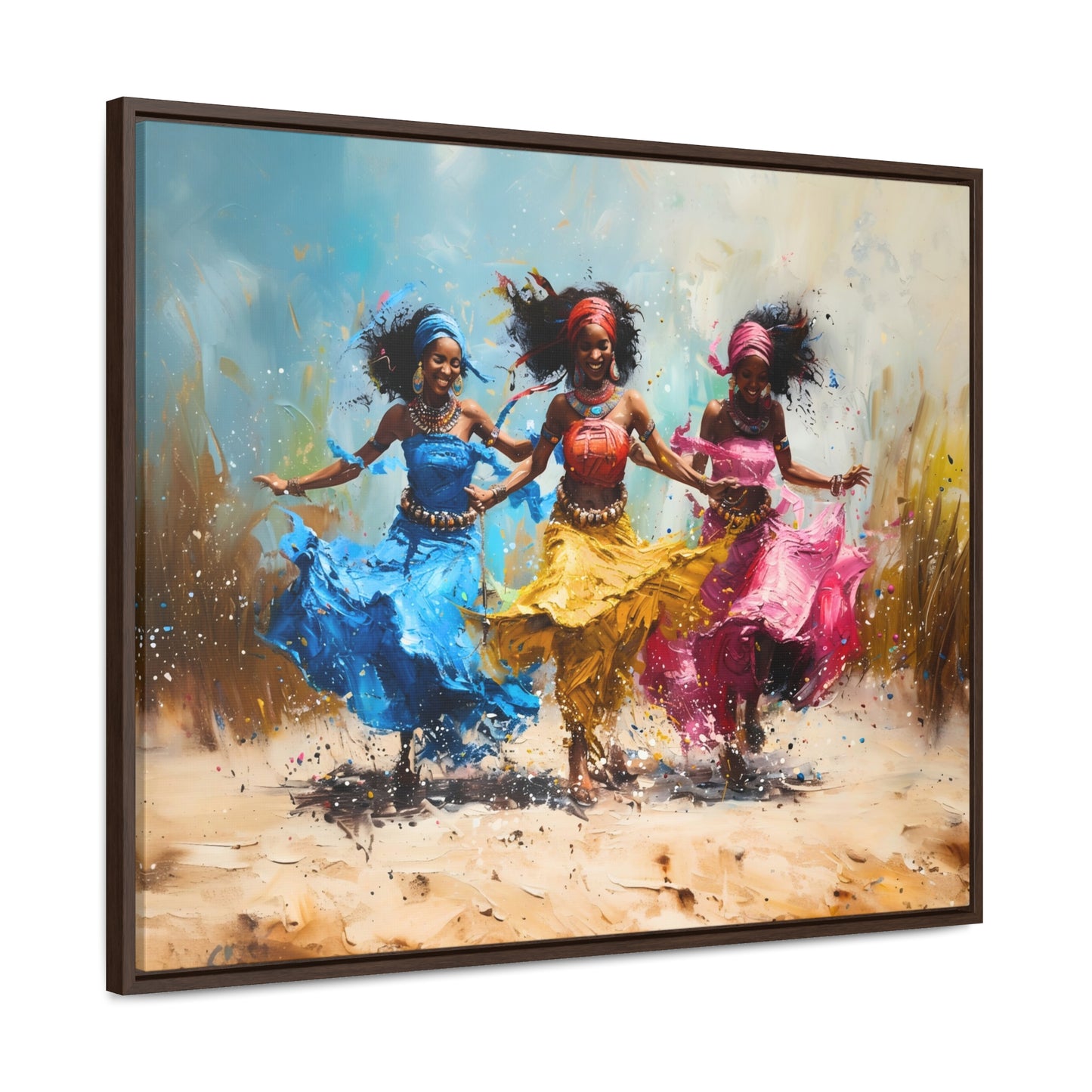 Windswept Rhythm - Framed Canvas Wall Art