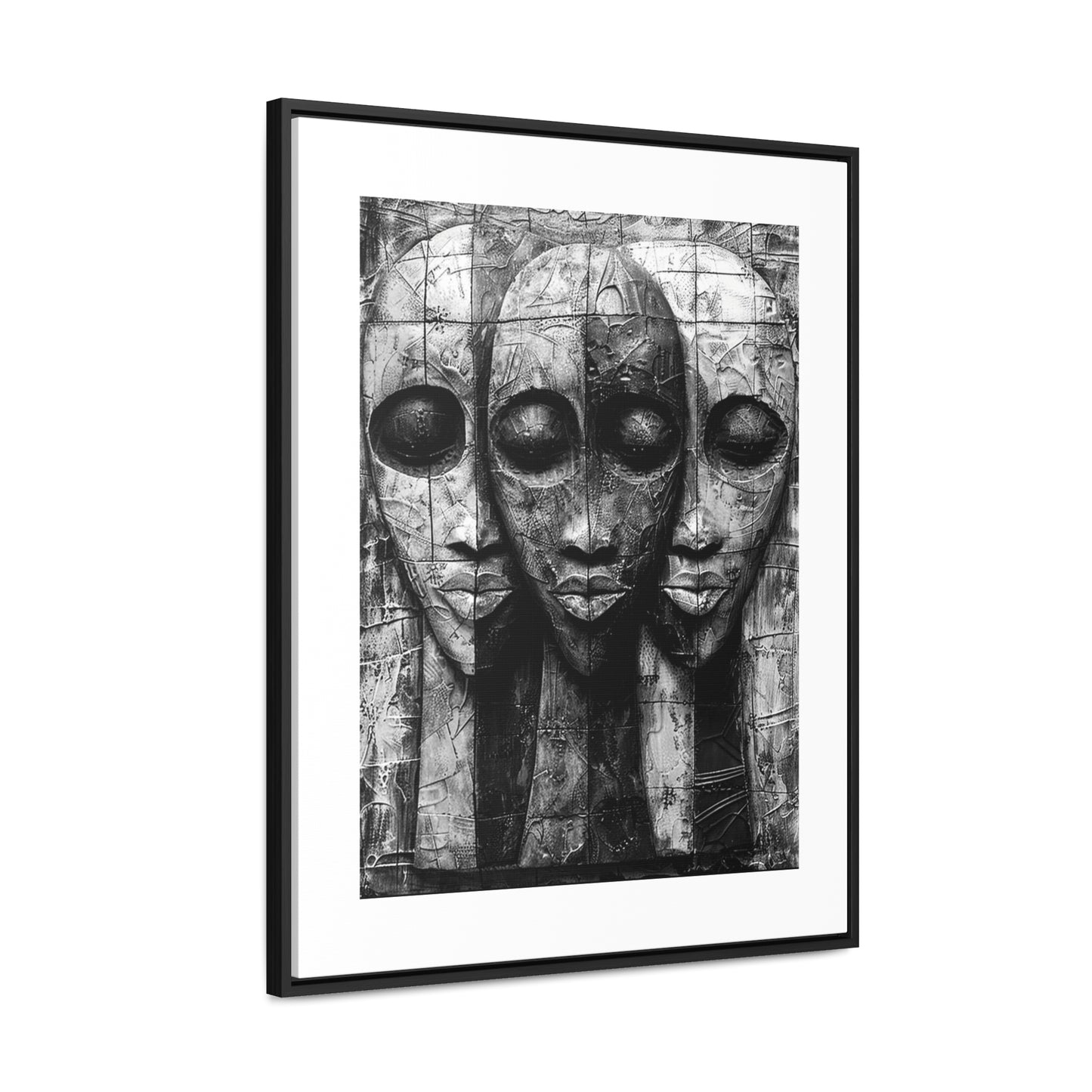 Got your back - Framed Canvas b&w Wall Art
