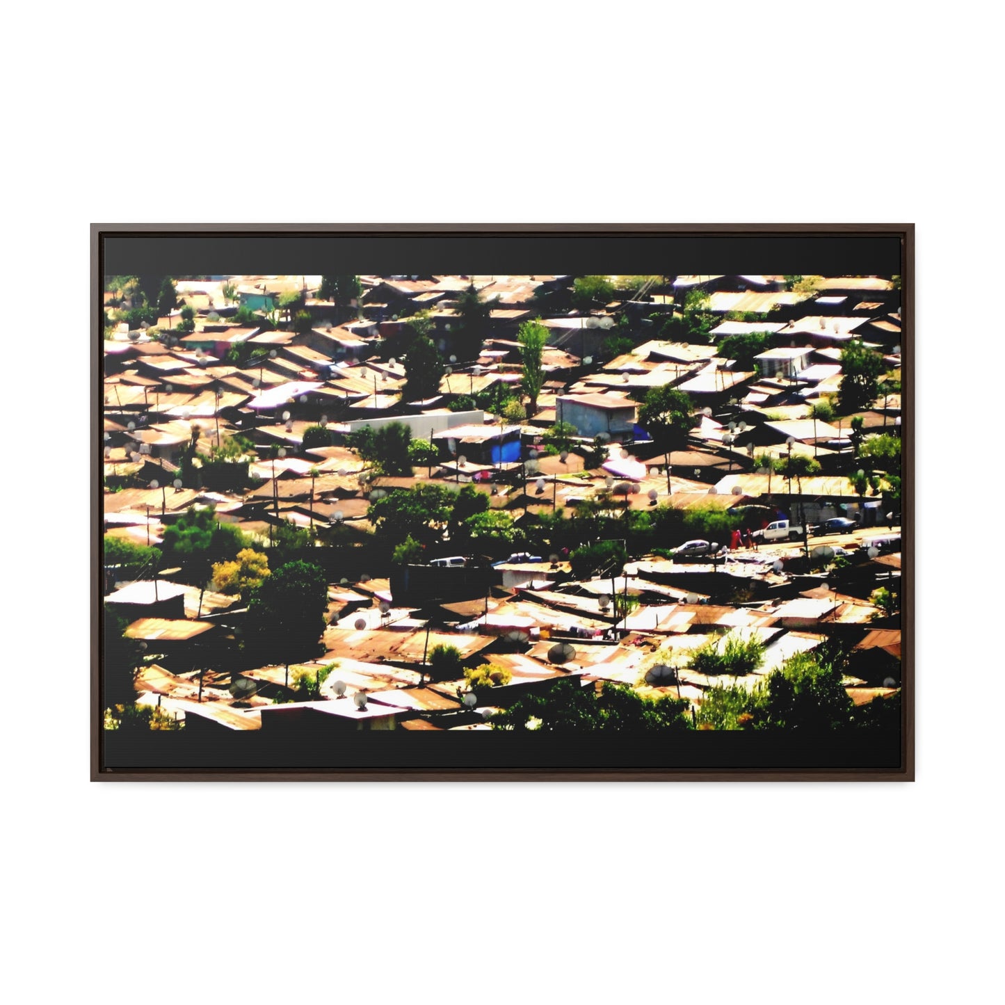 The Hood: a Mercato Mosaic - Framed Canvas Photography