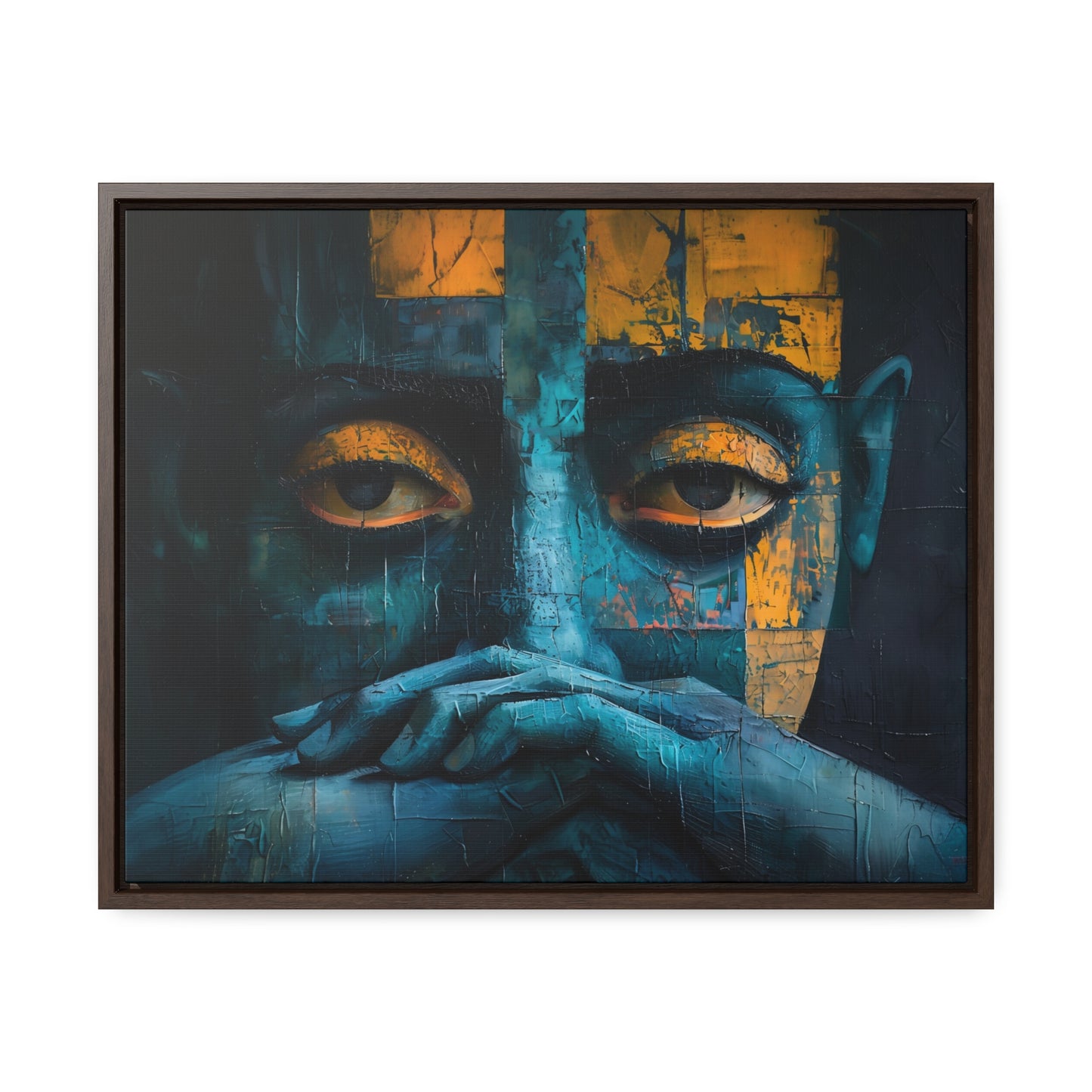 Silent Contemplation - Framed Canvas Wall Art