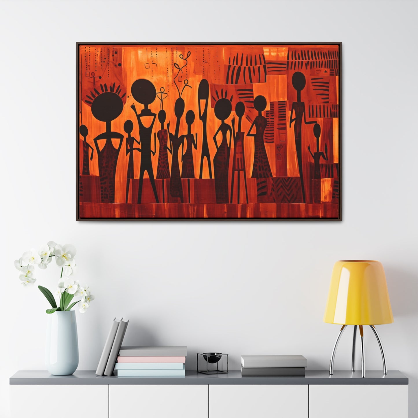 Harmony Unveiled - Framed Canvas Wall Art