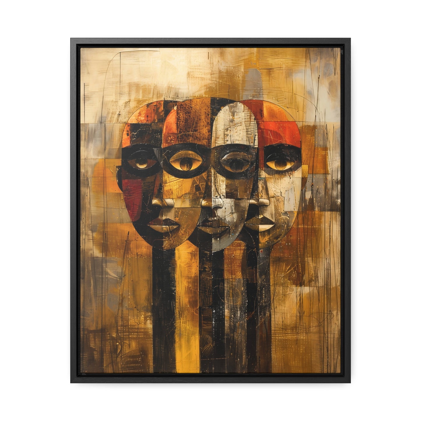 Beneath the Veil - Framed Canvas Wall Art
