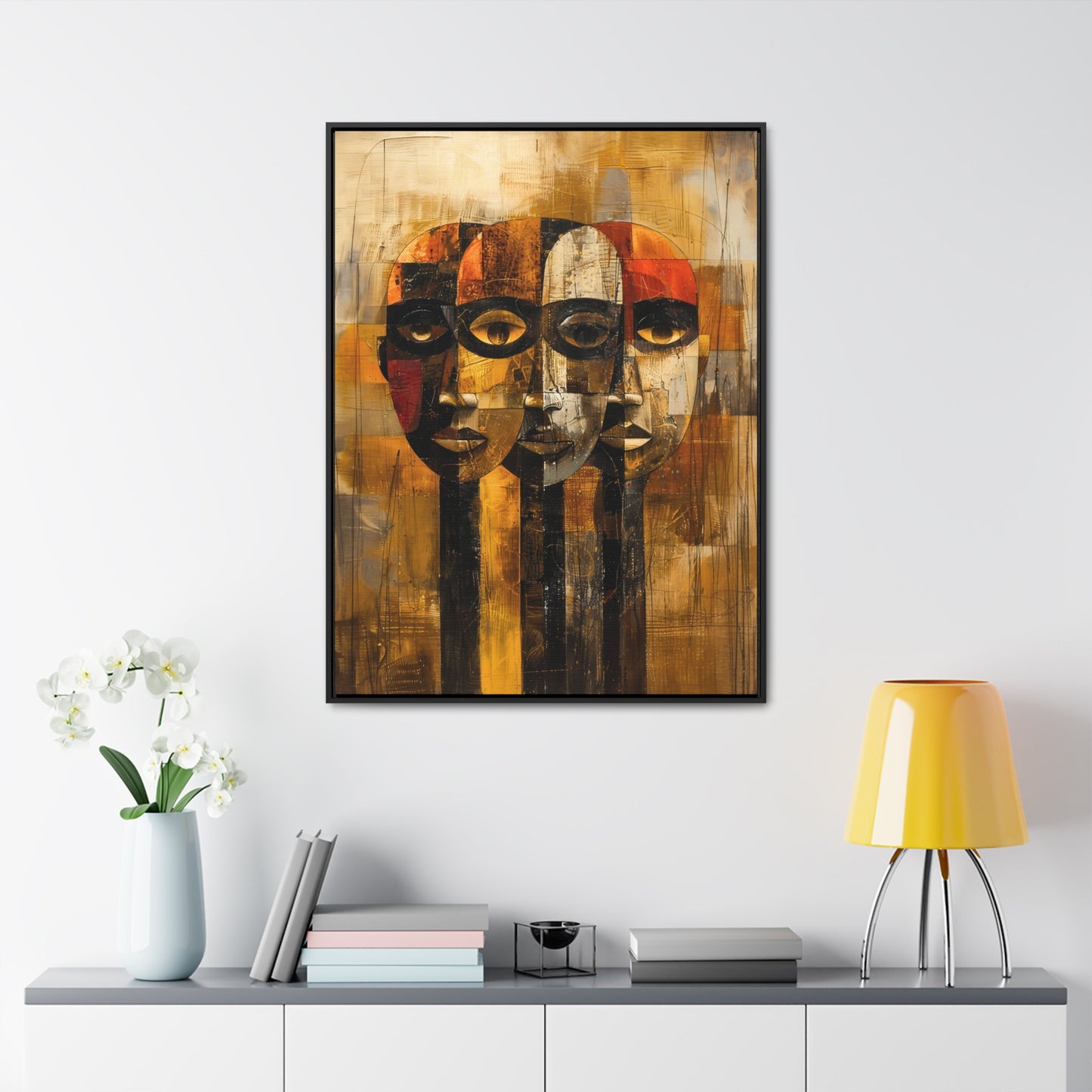 Beneath the Veil - Framed Canvas Wall Art