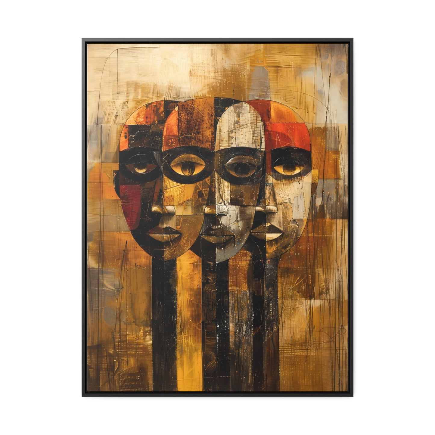 Beneath the Veil - Framed Canvas Wall Art