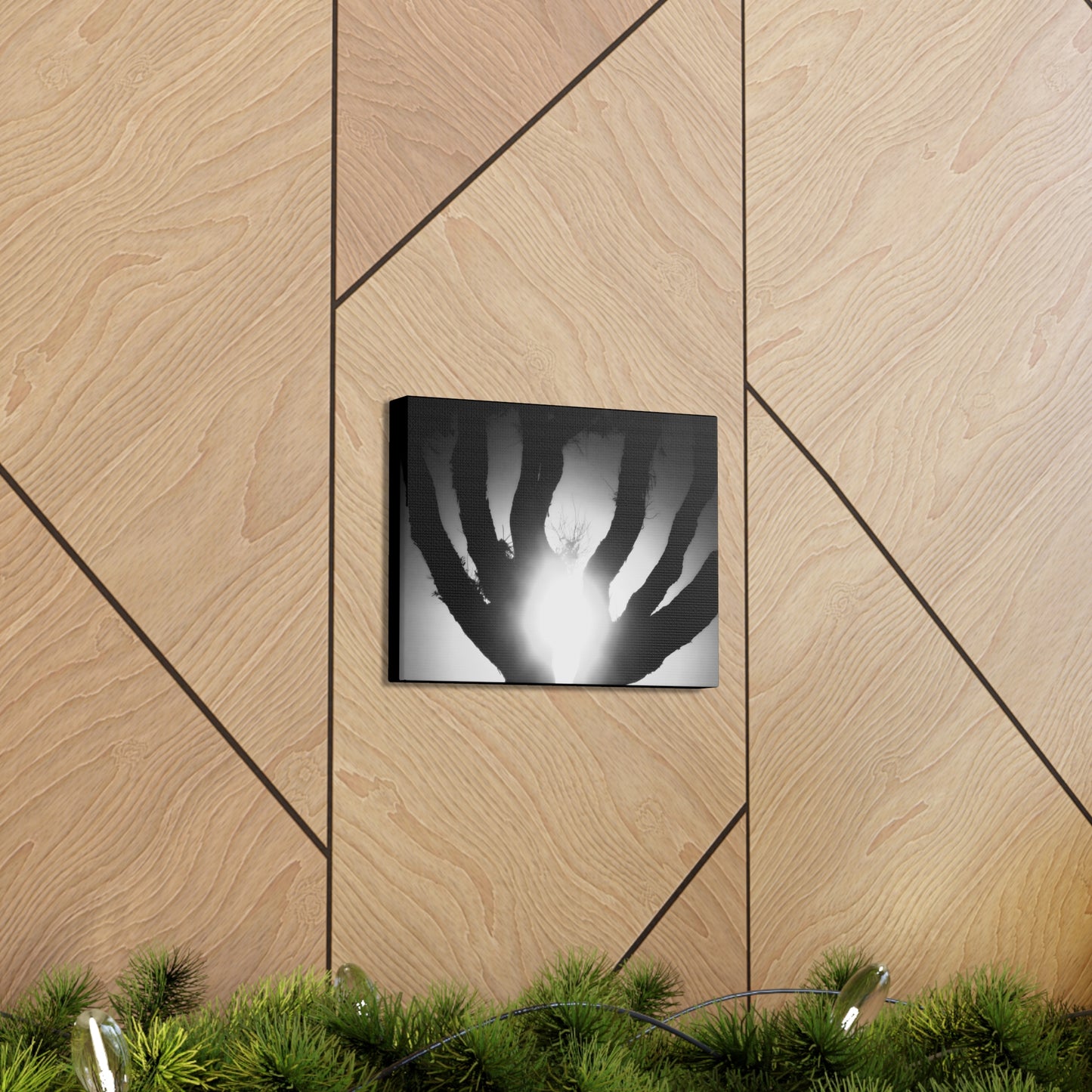 De-Light in the Heart of the Soul - Canvas Photography b/w