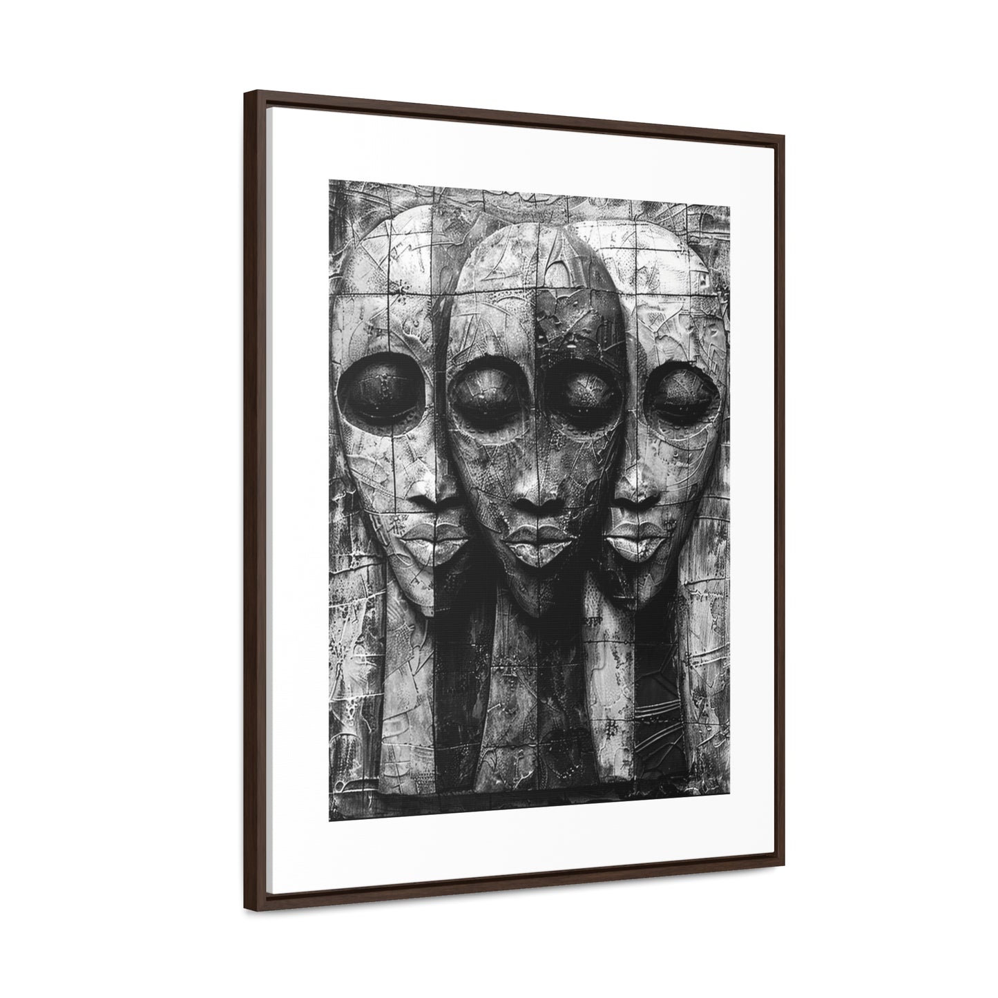 Got your back - Framed Canvas b&w Wall Art