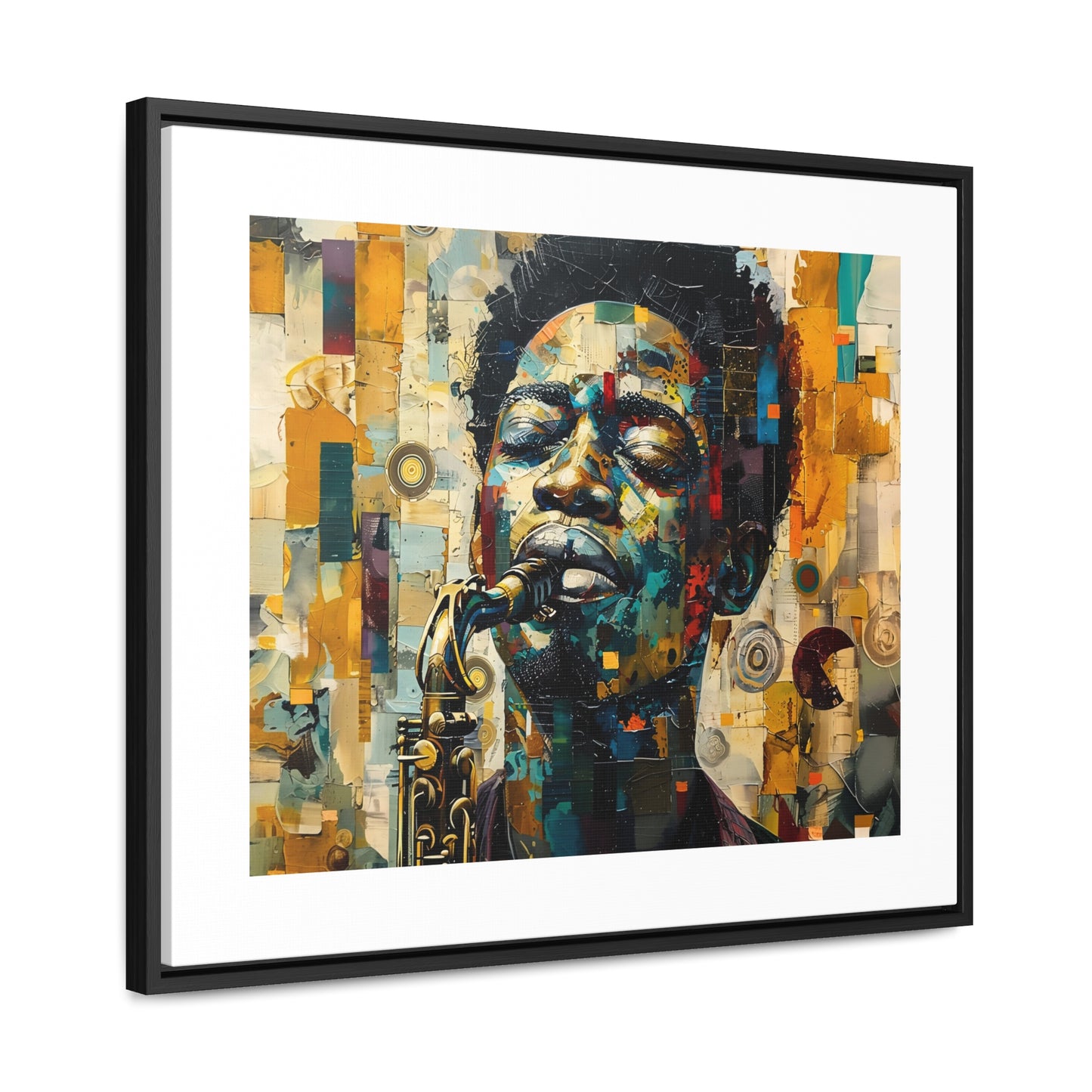 Soul of the Sax - Framed Canvas Wall Art