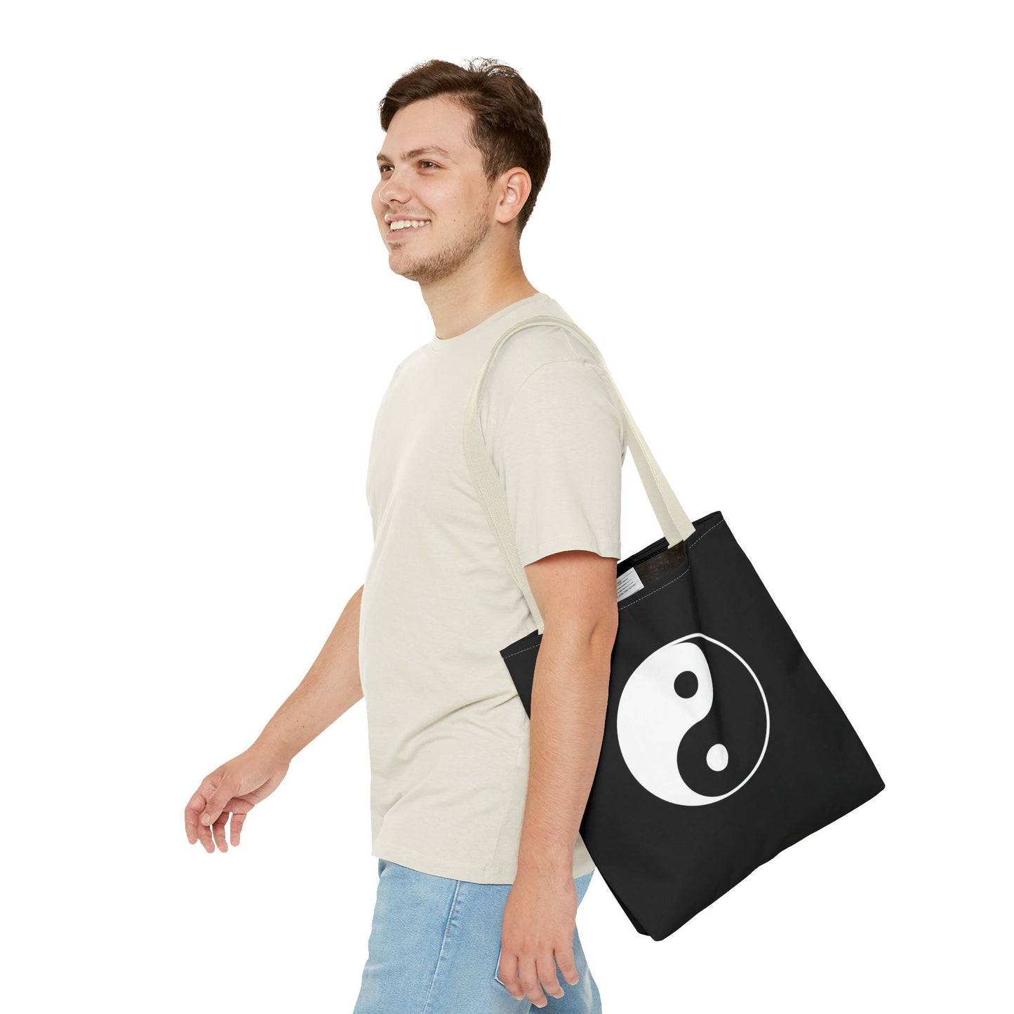Sankofa & Yin Yang Heartware Symbols Tote Bag
