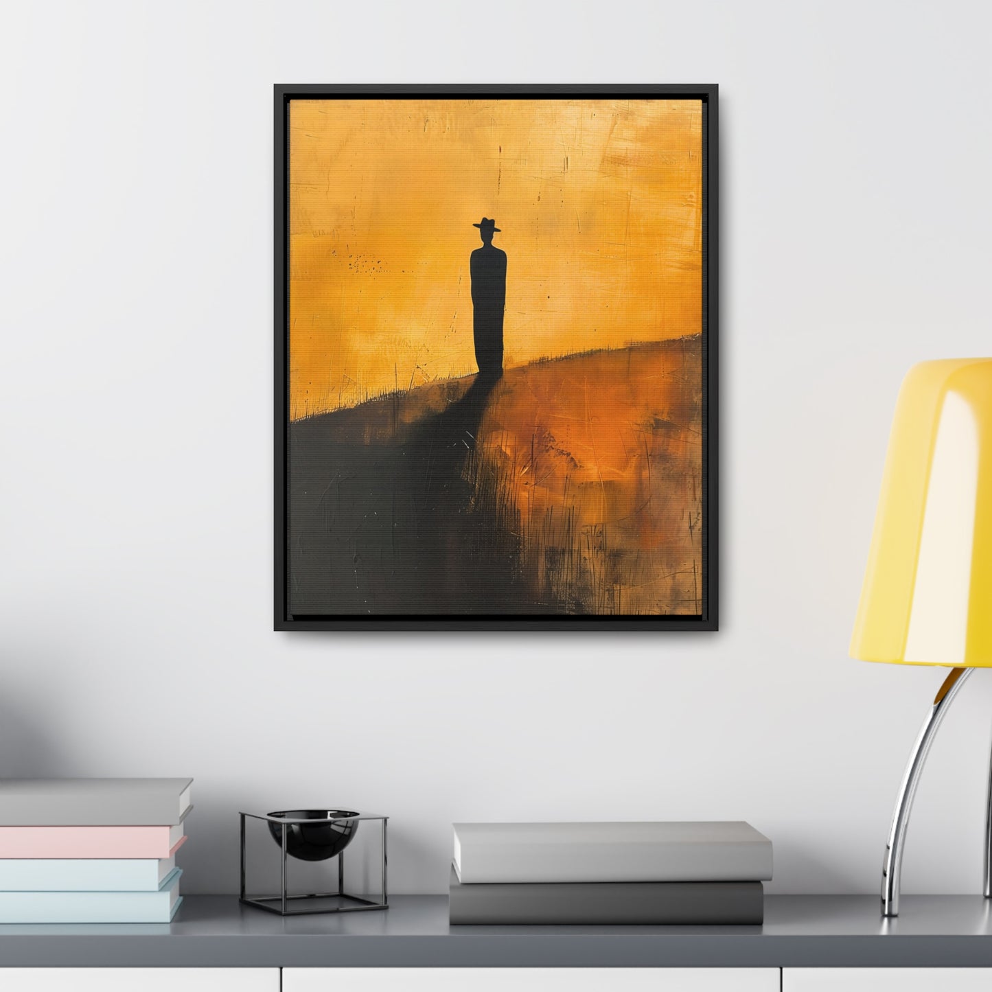 Alone, not Lonely - Framed Canvas Wall Art